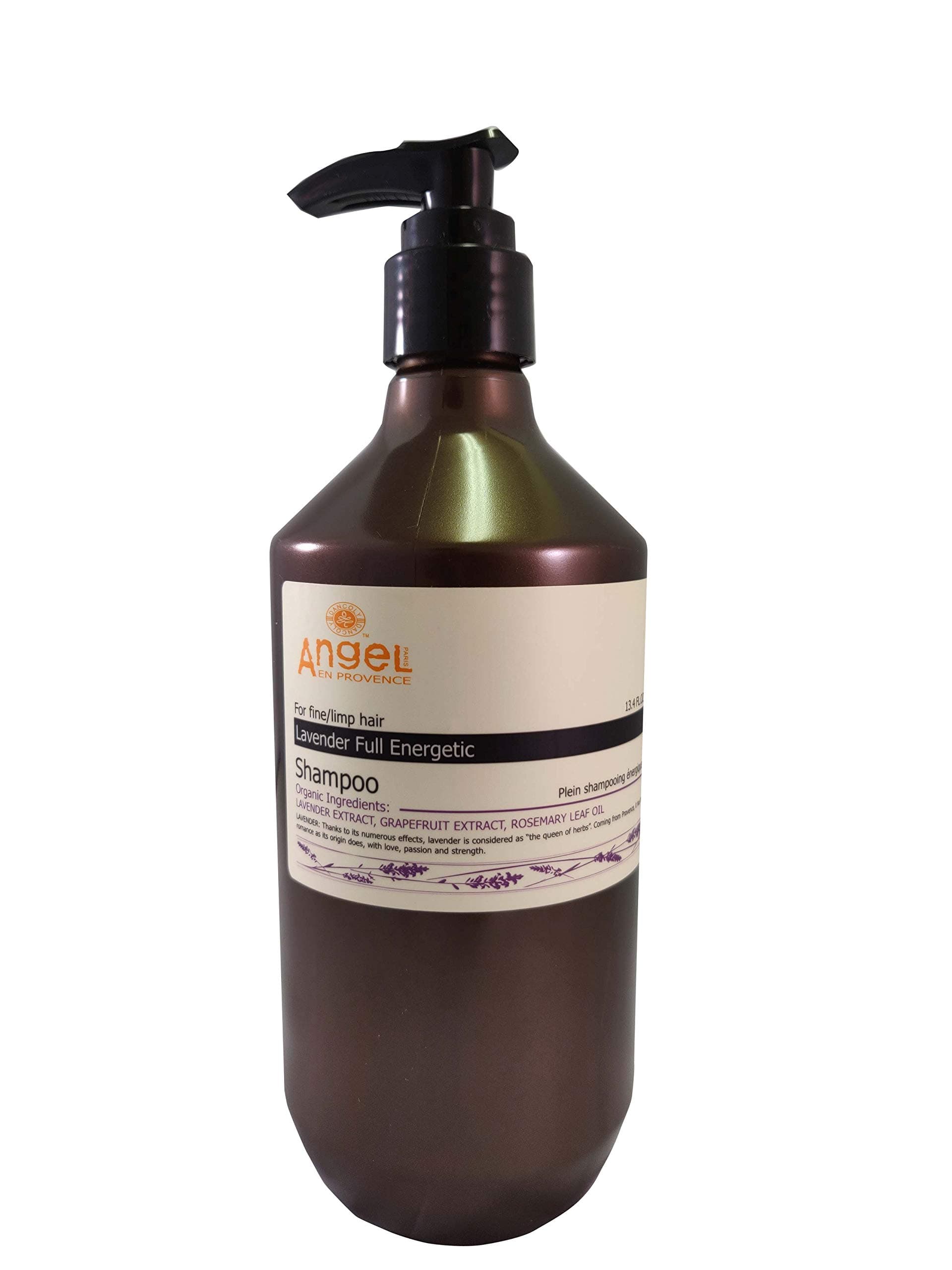 Angel En Provence - Lavender Full Energetic Shampoo - 400ml (For Fine/Limp/Frizzy Hair) Organic & Sulphate Free