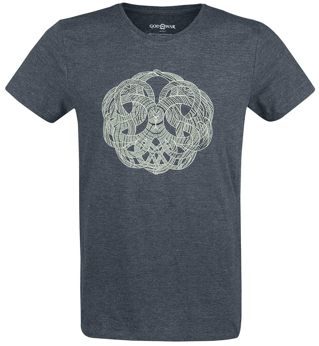 God of War Yggdrasil T-Shirt Mottled Blue M