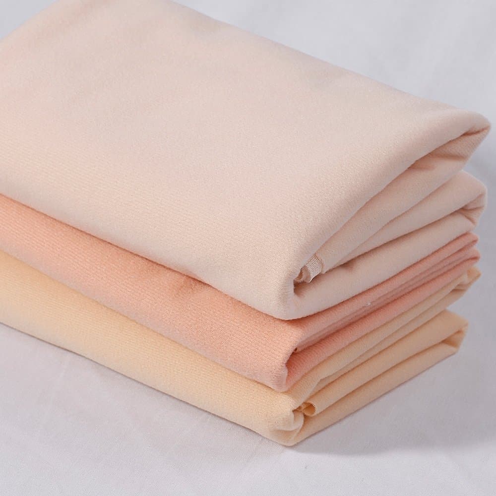 Thick Flesh Color DIY Doll Skin Textile Fabric Fiber Nap For Arms Face Tissus Sewing Patchwork 3pcs Size 50x50cm