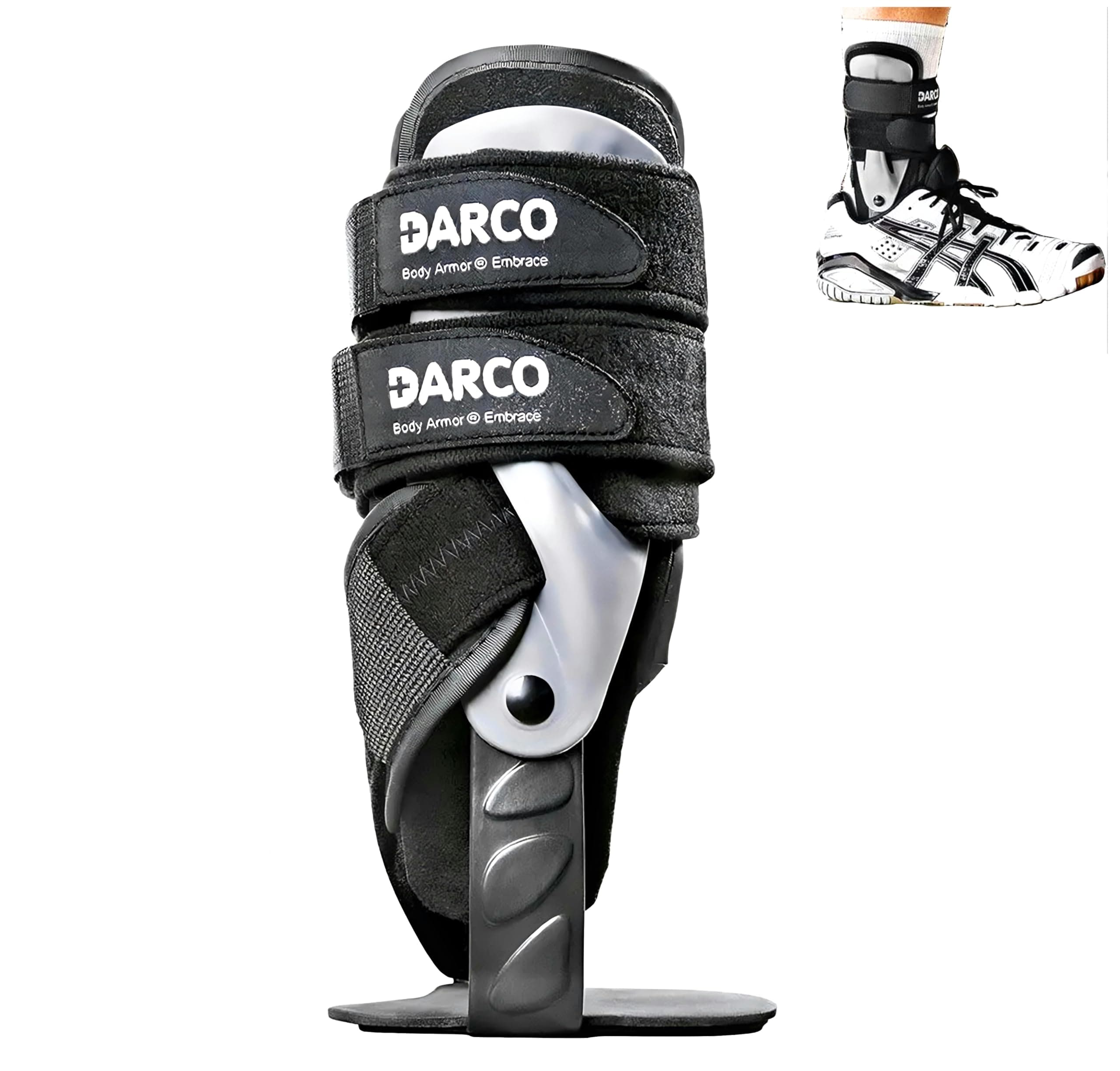 Active Sports Ankle Brace - Premium Ankle Support for ligament damage prevention and treatment - Universal (Left or Right Foot) Football, Rugby, Athletics, Boxing and more (Right - Medium - 6-10)