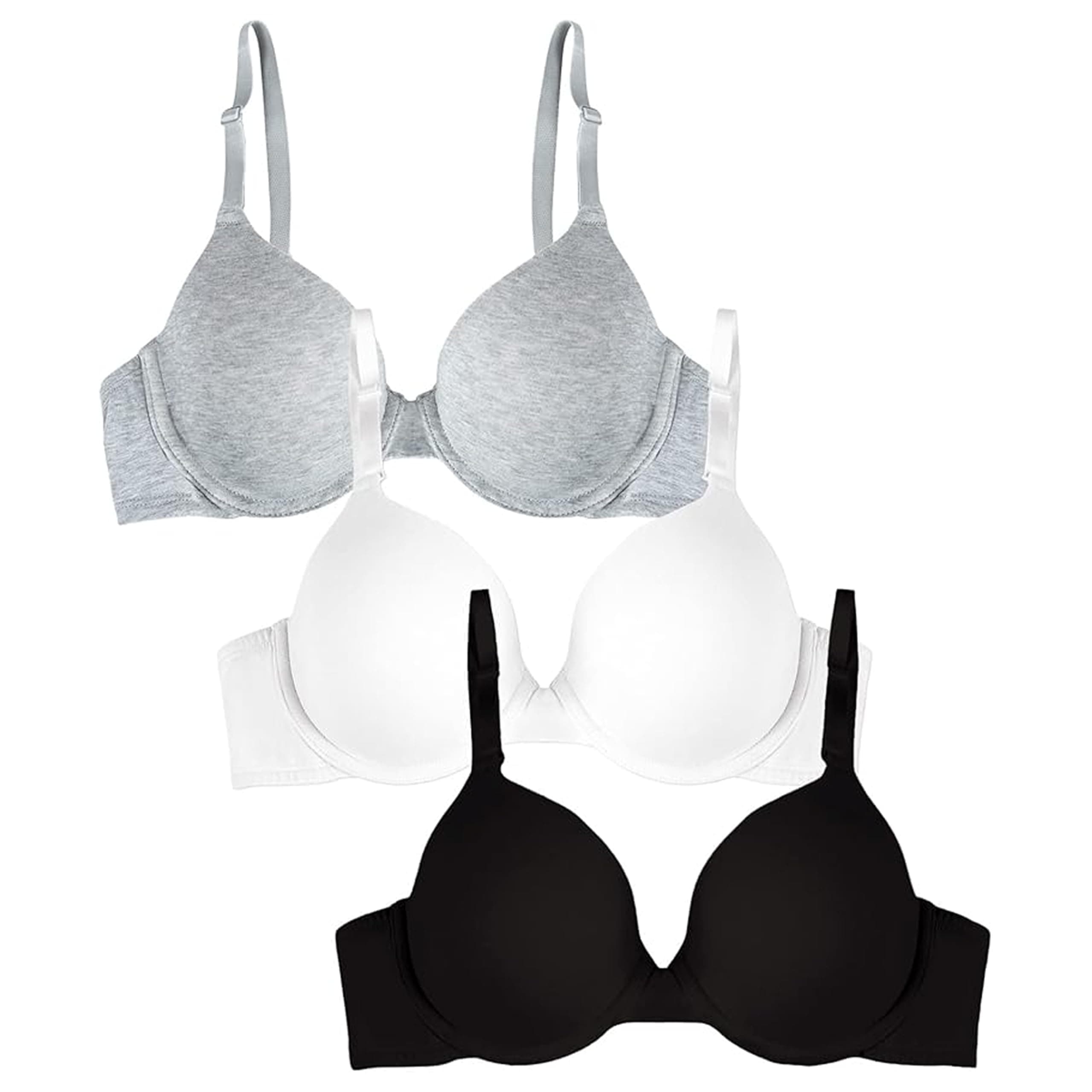 Women's Smooth Cotton T-Shirt Bra - Ultra-Soft, Flexible, and Invisible Under Tees