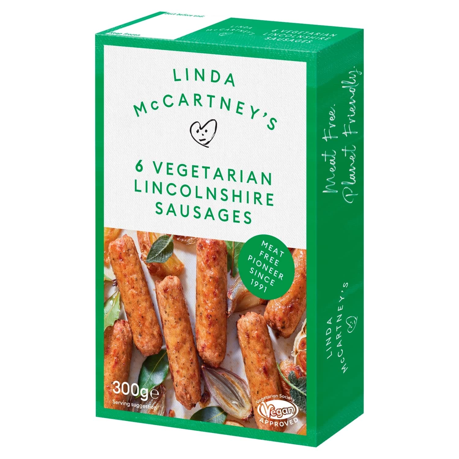 Linda McCartney's Vegetarian Lincolnshire Sausages, 6 x 50g (Frozen)