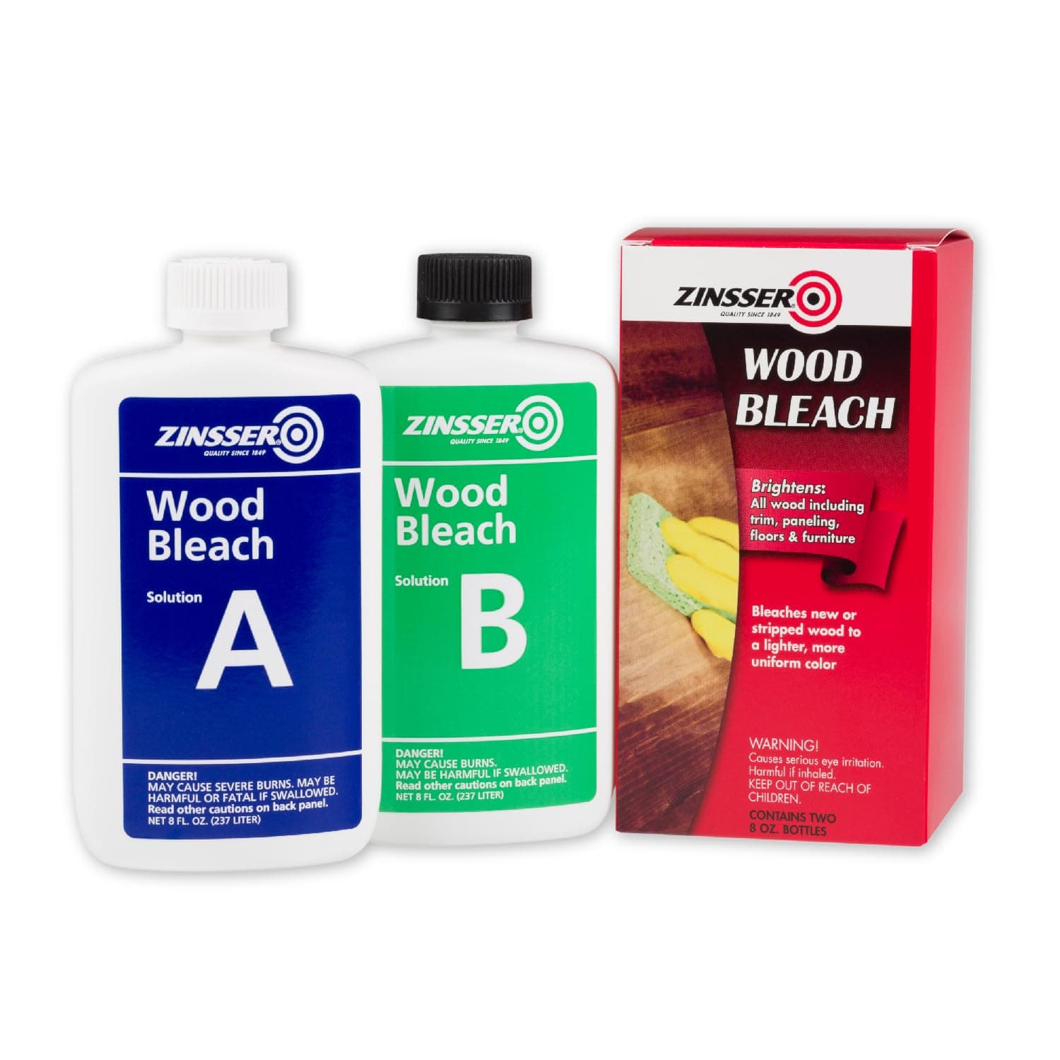 300451 Wood Bleach, Part A and B, 8 Ounce (Pack of 2)
