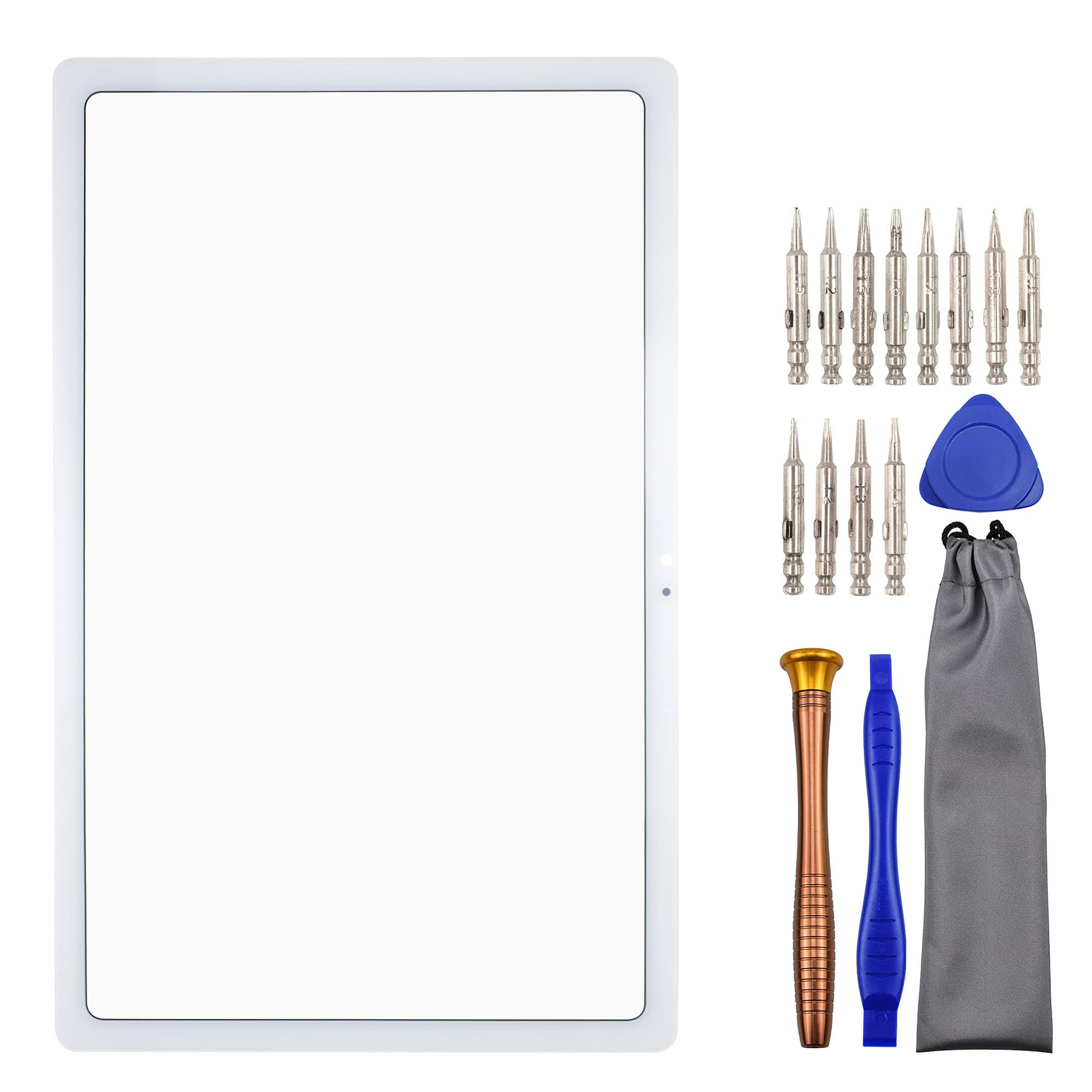 Sunways Glass Screen Replacement for Samsung Galaxy Tab A7 10.4 2020 SM-T505 SM-T500 White