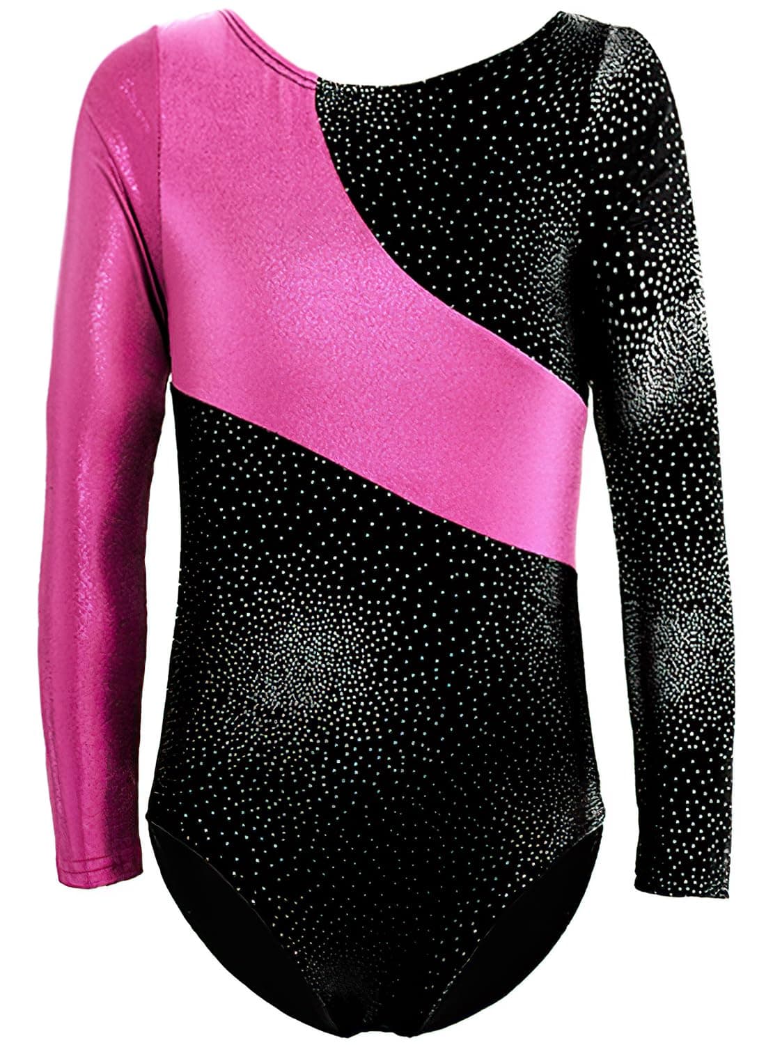 XiaoMoSha Gymnastics Leotards for Girls Long Sleeve Kids Unitards Dancewear Sparkle Rainbow Mermaid Ribbons Tumbling Outfits