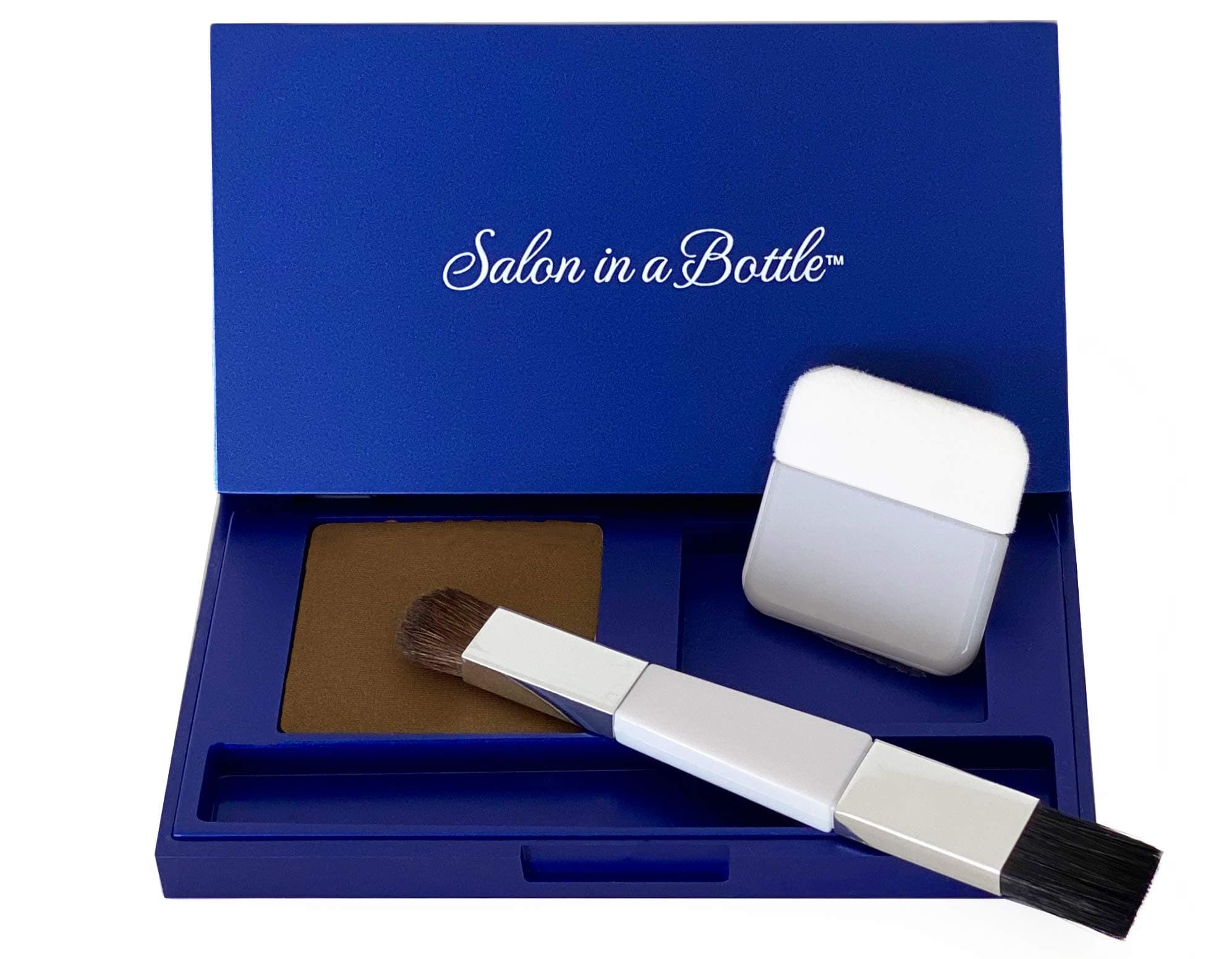 SALON IN A BOTTLE Powder - Root Touch Up, Instantly Covers Gray Roots and Thinning Hair, Light Brown