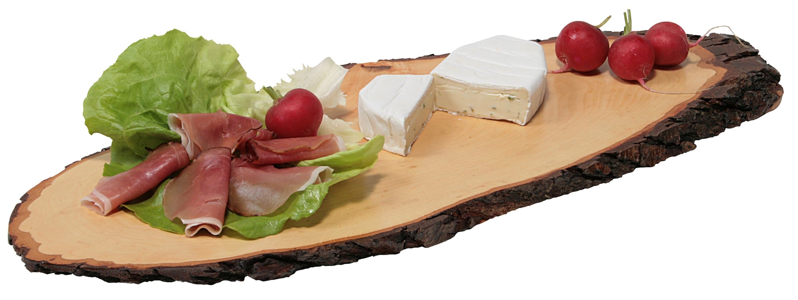 Kesper 61202 Serving Platter 50-59x20x1.8 cm Alder Bark Wood