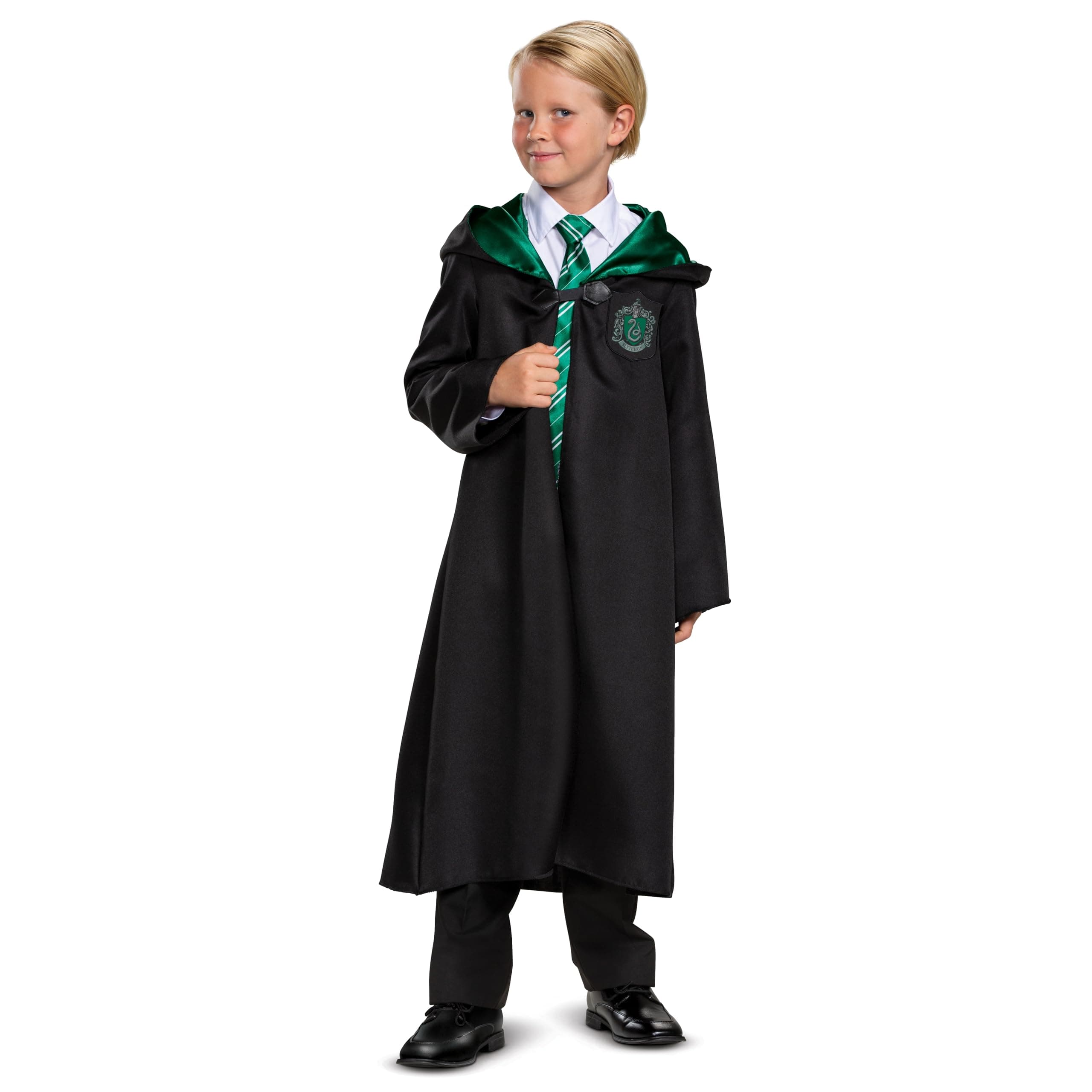 Harry Potter Slytherin Robe, Official Wizarding World Costume Robes, Classic Kids Size Dress Up Accessory, Child Size (7-8)