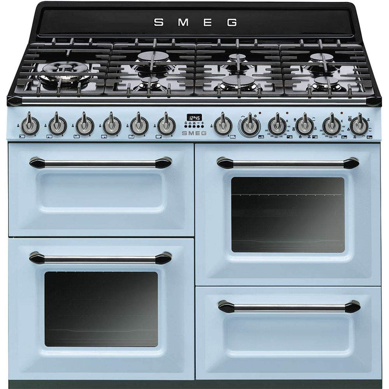 Smeg Victoria TR4110AZ Pastel Blue 110cm Dual Fuel Range Cooker