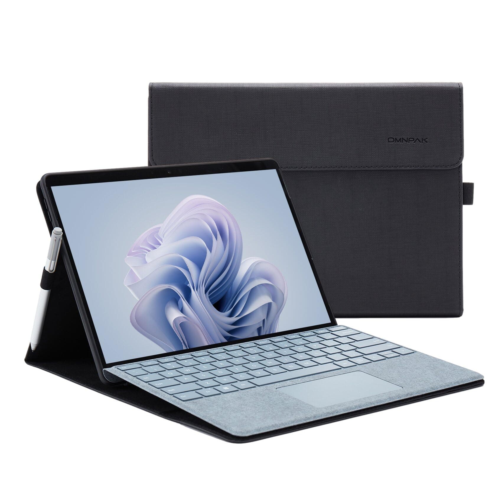 Omnpak Microsoft Surface Pro 11 / Surface Pro 10 (2024) / Surface Pro 9 (2022) Case, Microsoft Dedicated Protective Cover, Built-in Surface Protection, Multi-Viewing Angles, Stand for Keyboard