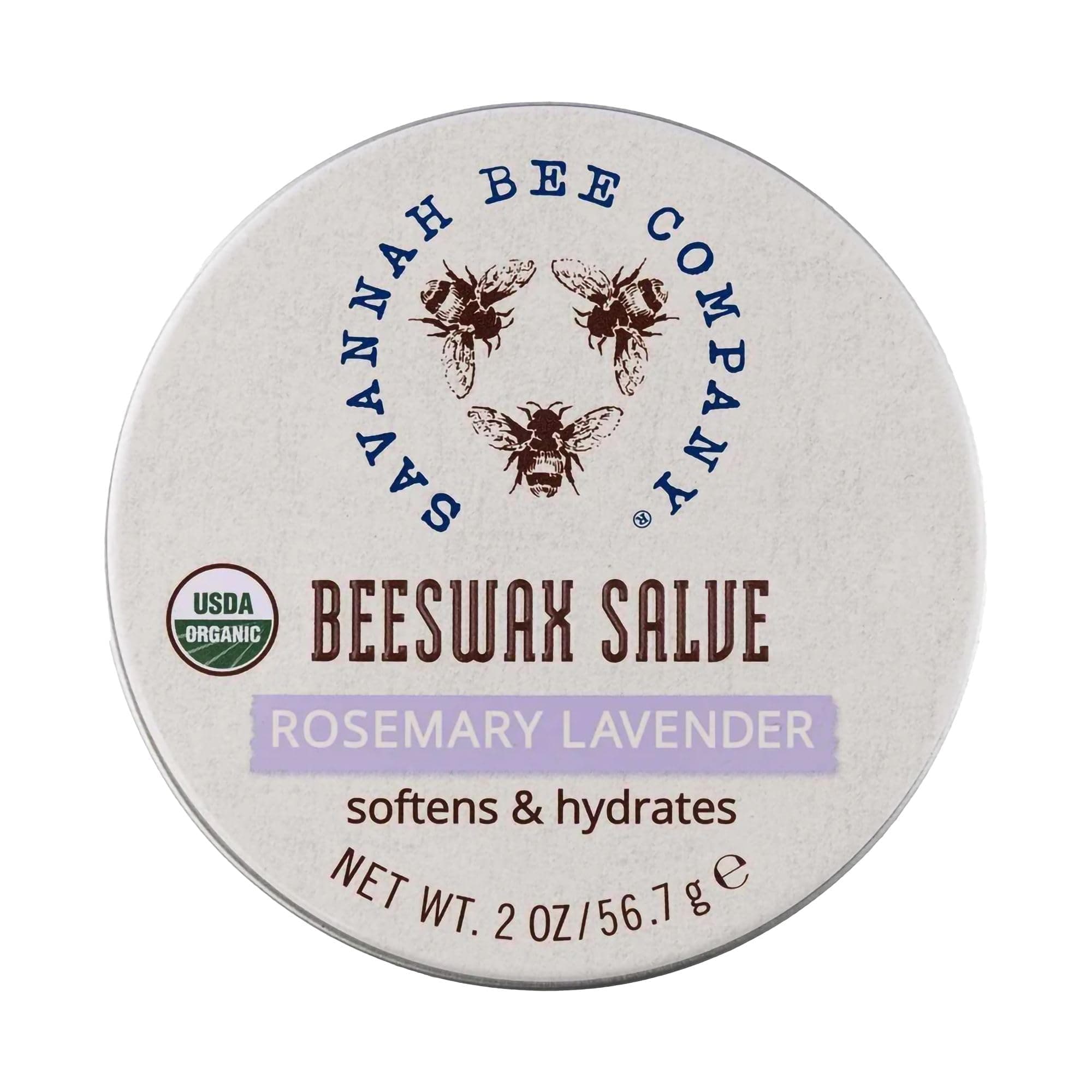 Savannah Bee Company Original Beeswax Salve - Deep Moisturizer Hand Salve - Rosemary Lavender - 2 Oz