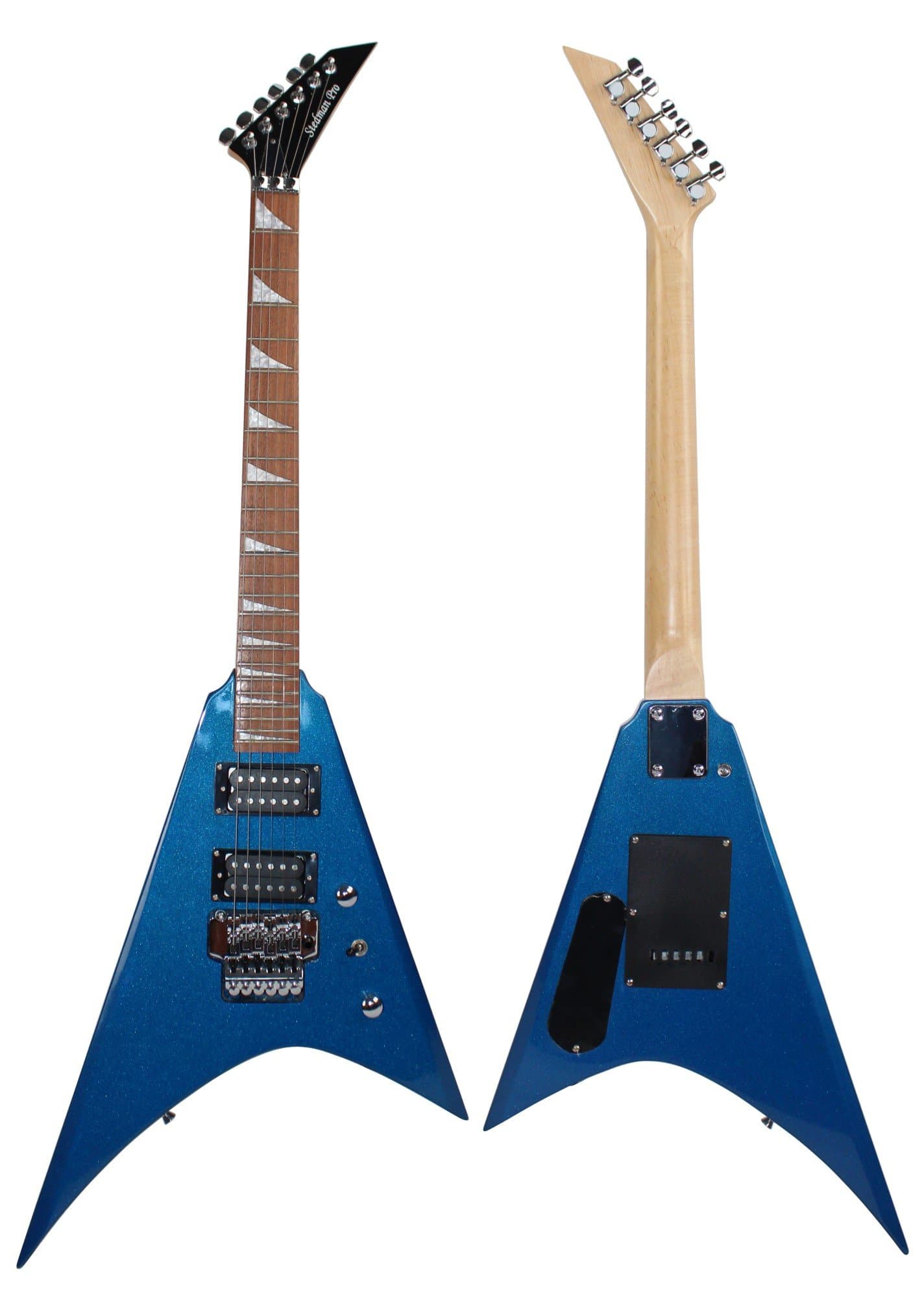 V Series Electric Guitar With Many Accessories - Metallic Blue