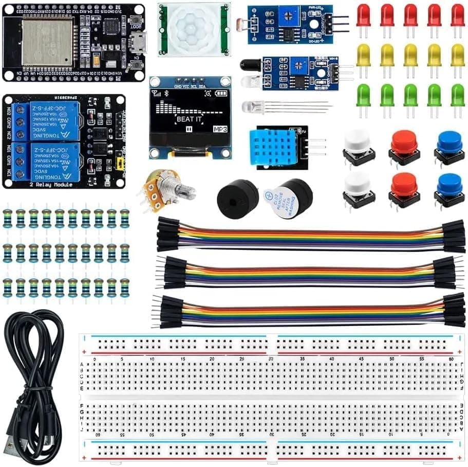Electrobot ESP32 ESP-32S WiFi IOT Development Board Starter Kit Basic Learning Kit for DIY Experiments