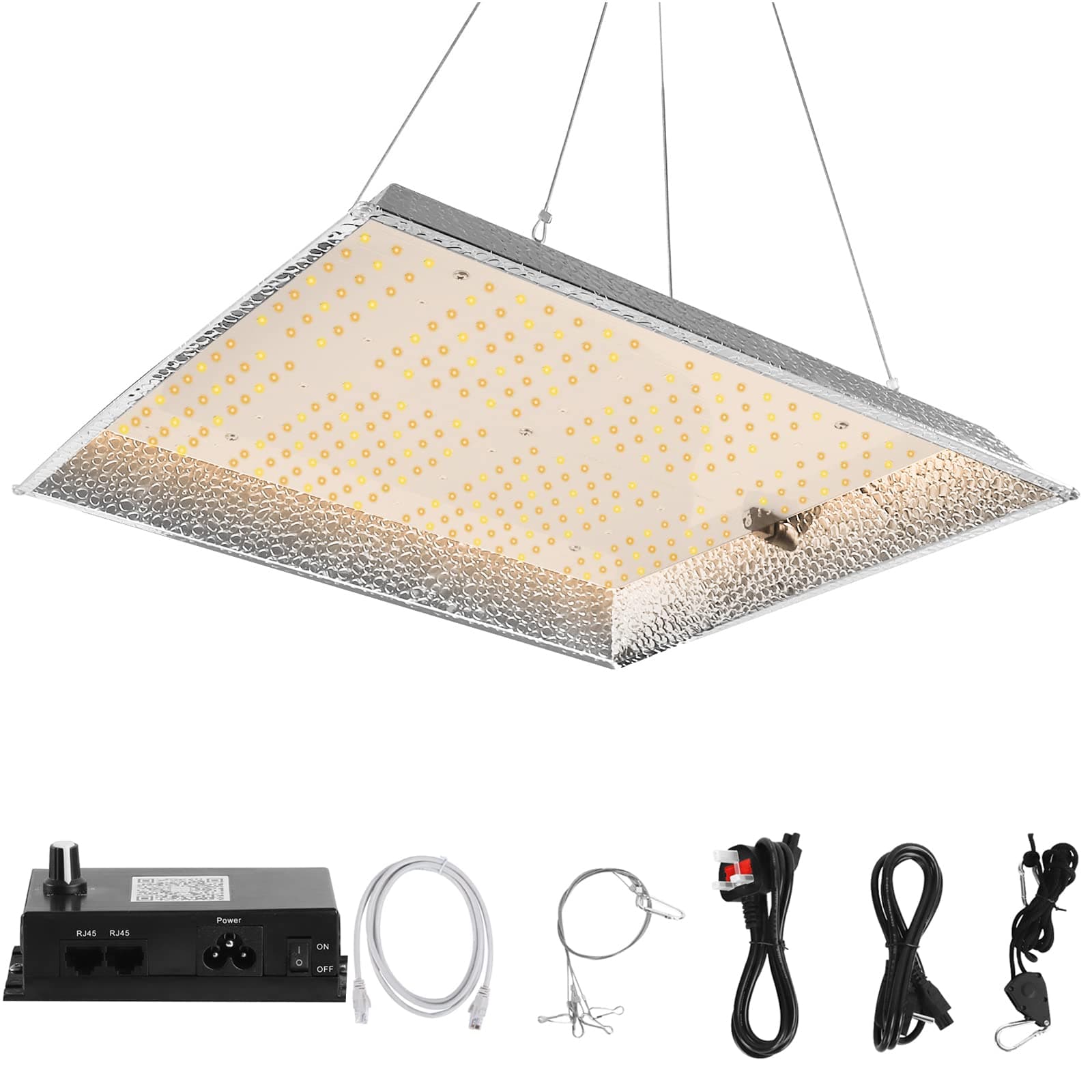 NAIMP Newest 1500W LED Grow Light, Dimmable Grow Lights for Indoor Plants, Plant Growing Lamps With Upgraded SMD LEDs Full Spectrum Grow Lamp for Seedling Flower Hydroponic Veg & Bloom 4x4ft Coverage