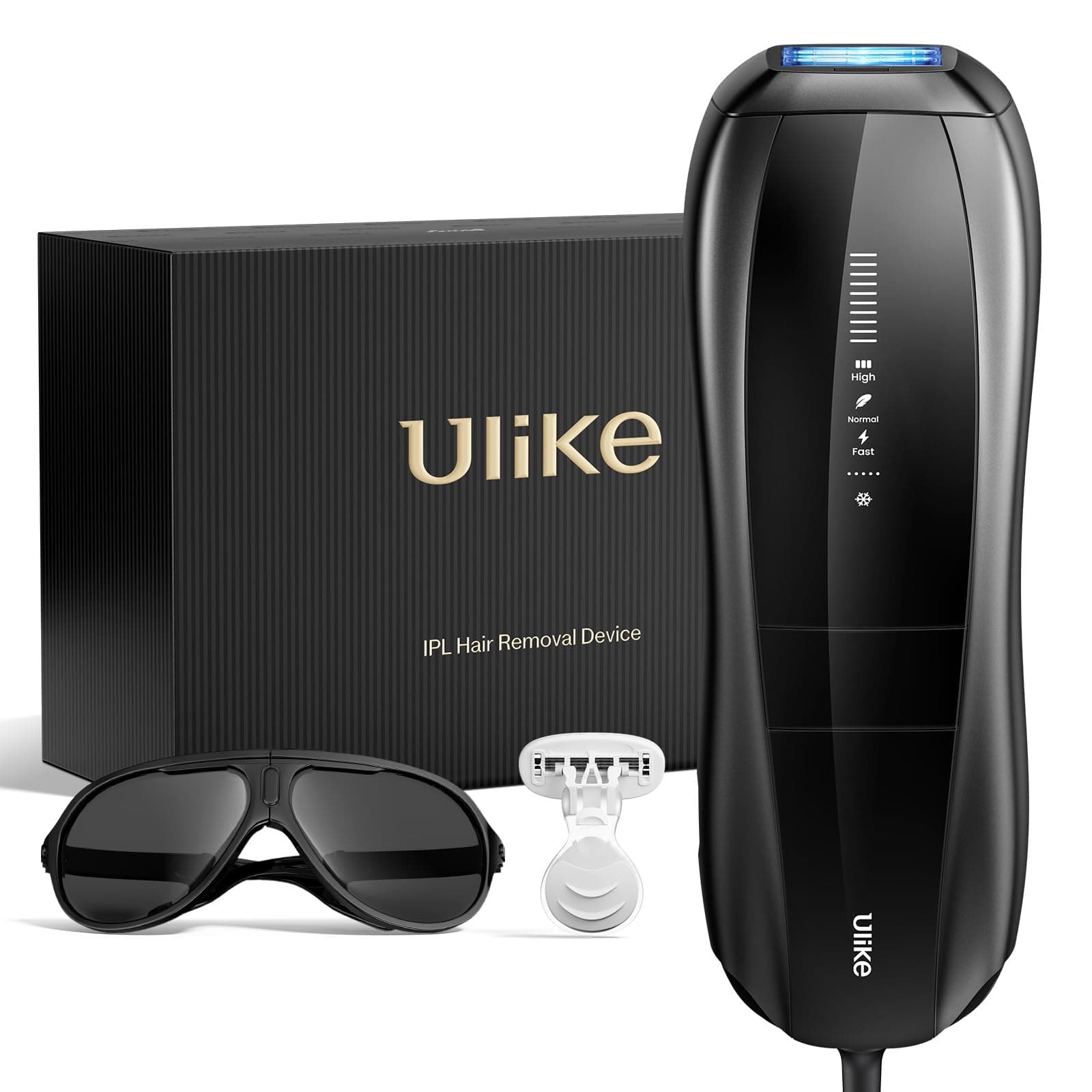 Ulike X IPL Hair Removal Device, Laser Hair Removal with Ice-Cooling, Dual Lights & Skin Senor for Nearly Painless & Long-Lasting Hair Removal, 3 Modes Tailored for Stubborn Hair, Gift for Smooth Skin