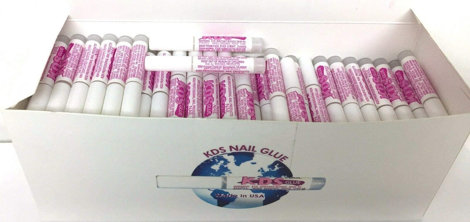 KDS Adhesive Super Bond Nail Tip Glue For Acrylic Nails Tips (100 Pieces)
