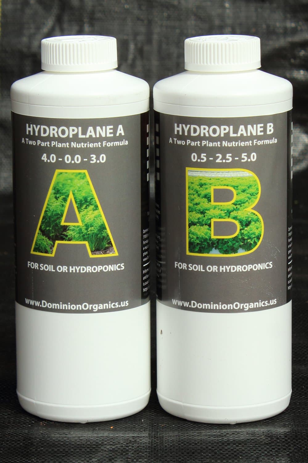 Hydroplane A + B Hydroponic Fertilizer Nutrient 1Quart (2x1Q)