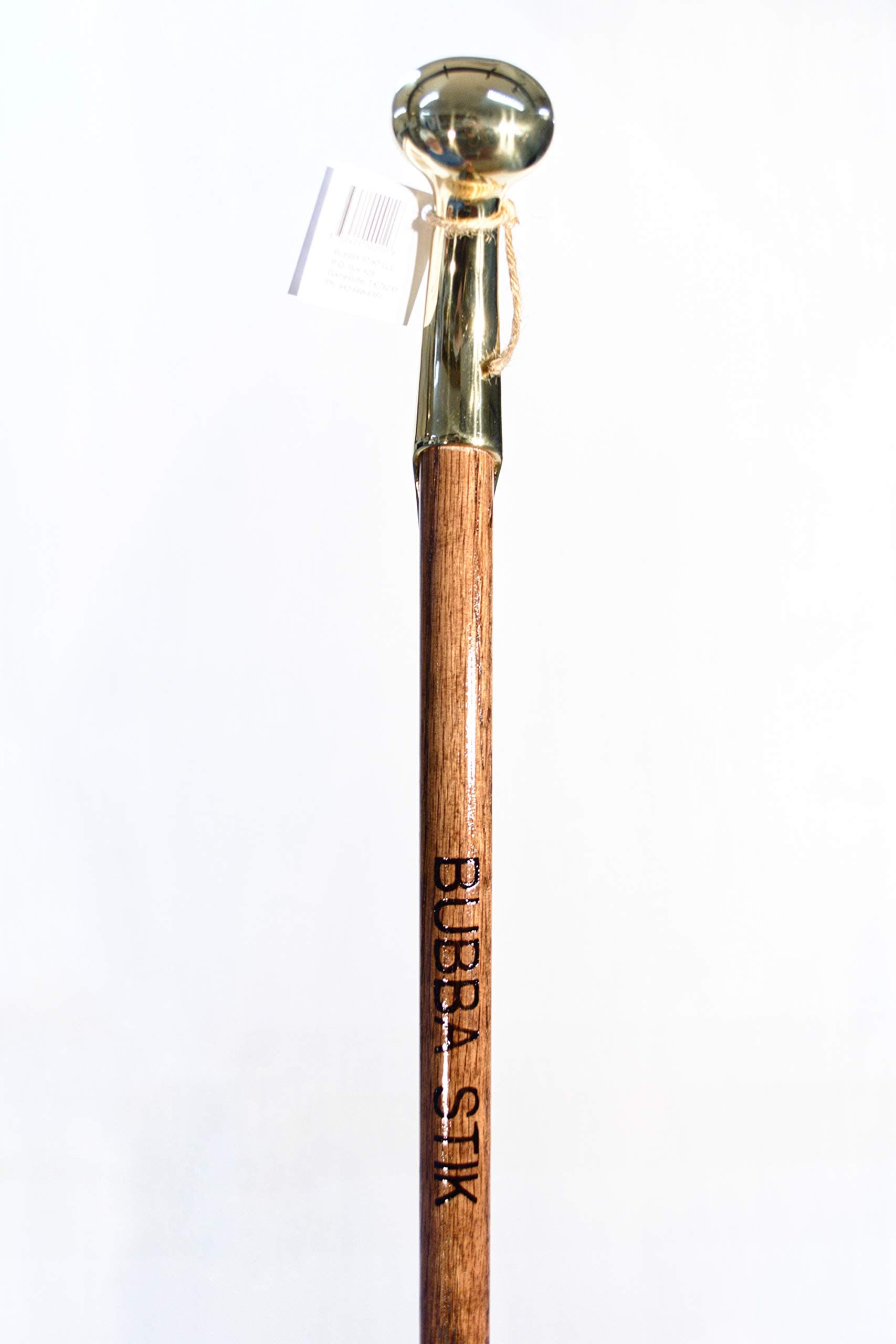 Walking Cane Texas Style Walking Stick Made of Mahogany Stained Tennessee Hardwood and Topped with a Brass Hame Handle from a Real Horse Collar Harness. Made in Texas by Real Texans.