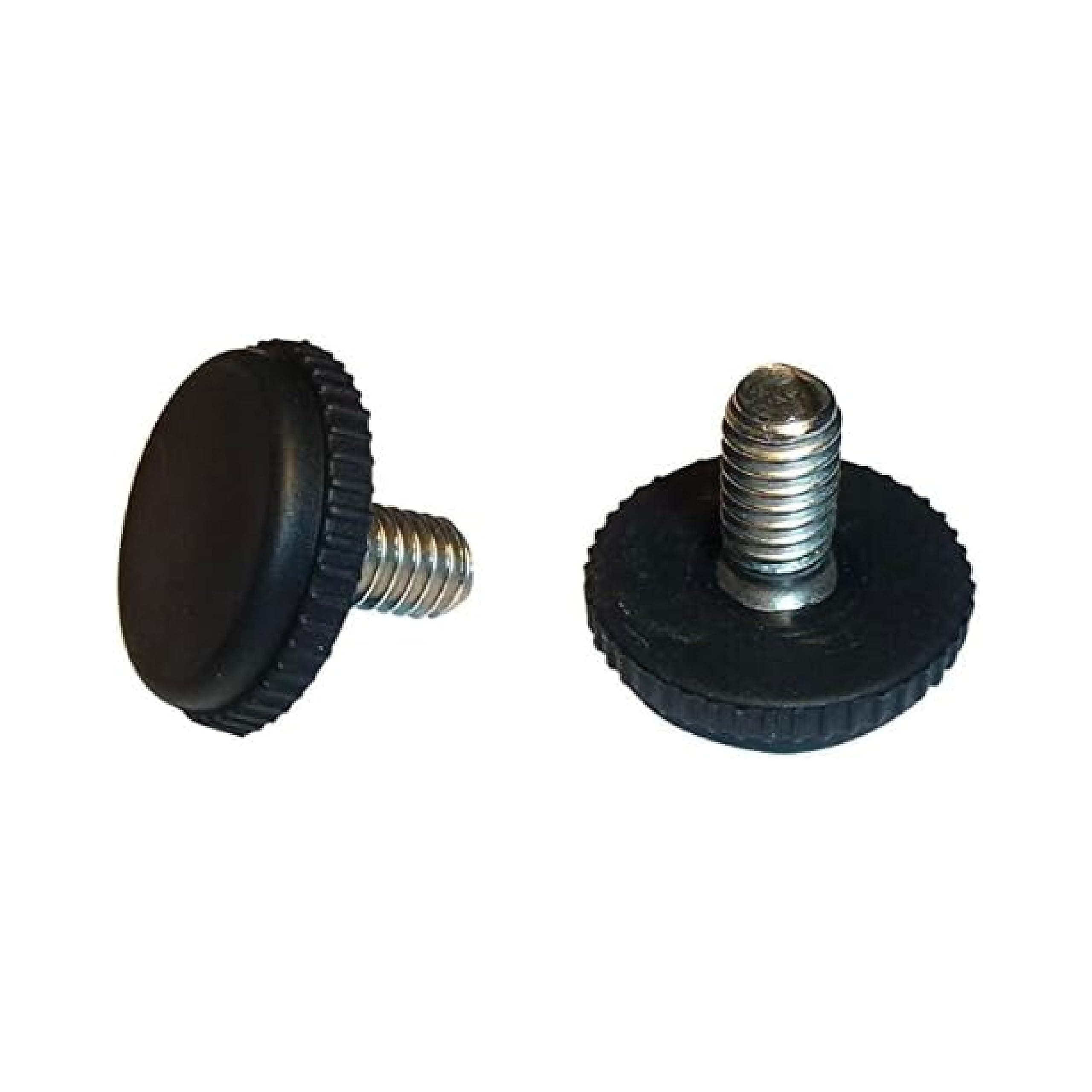 Stainless Steel Screw-in Feet Furniture Sliders, Glides for Patio Furniture, Outdoor Chairs, and More, 5/16"-18 Thread, Pack of 16, Black