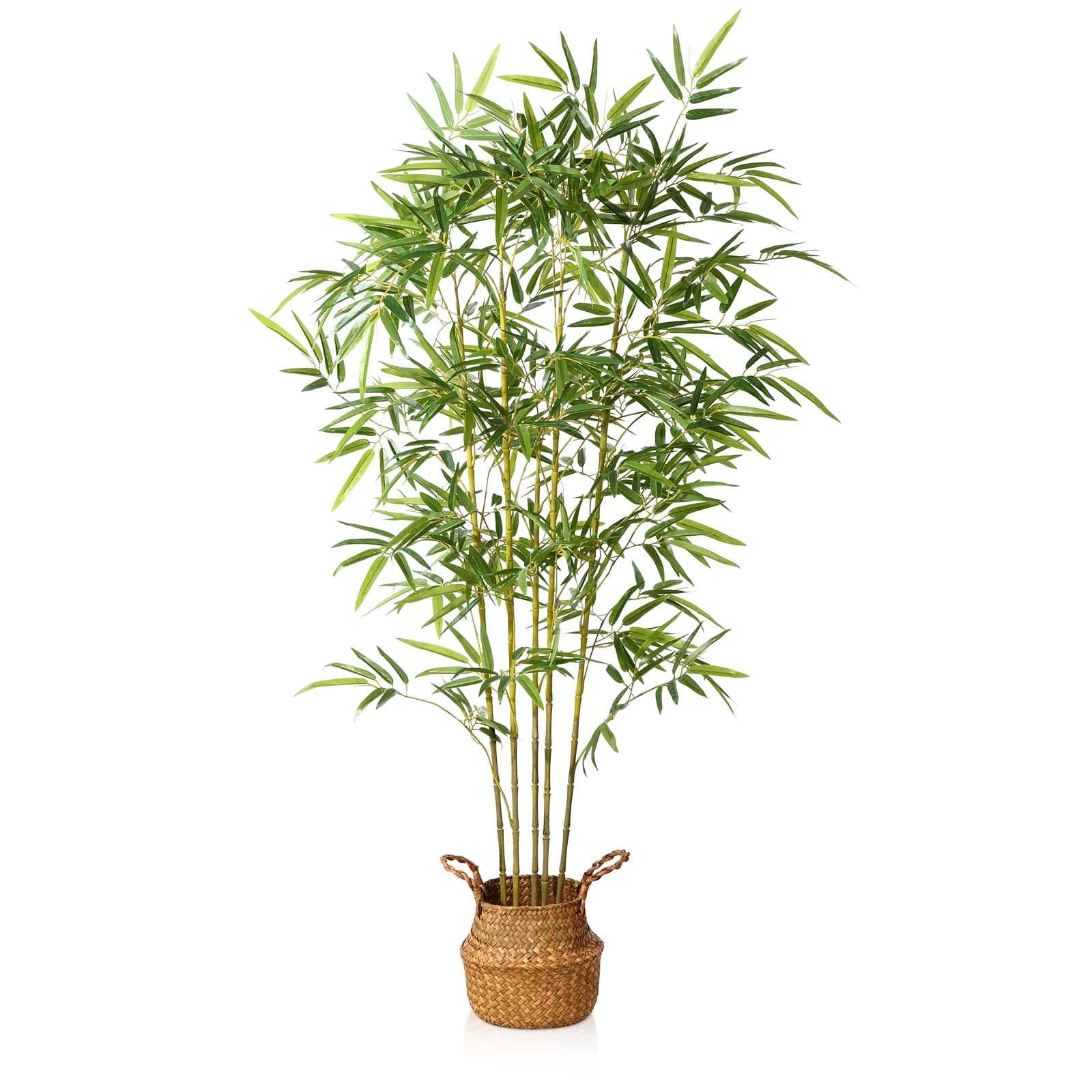 Artificial Bamboo Tree Artificial Plants Tall Outdoor 160cm Fake PLants in Pot Large Artificial Plants Indoor for Home Office Garden Decoration(1Pack),Green