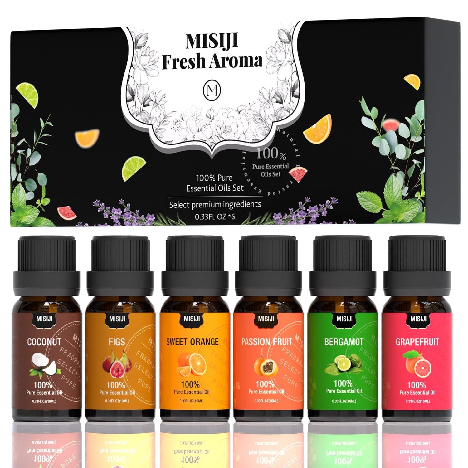 Essential Oils for Diffuser for Home,Diffuser Oils Scents for Aromatherapy,Laundry,Candle&Soap Making,Humidifiers,Fruit Scents