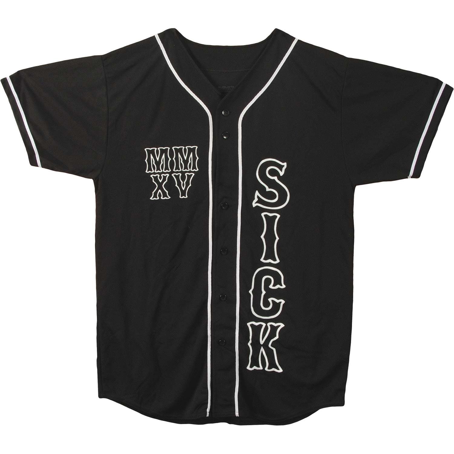 Stay Sick Clothing Men's Sick Baseball Jersey Black