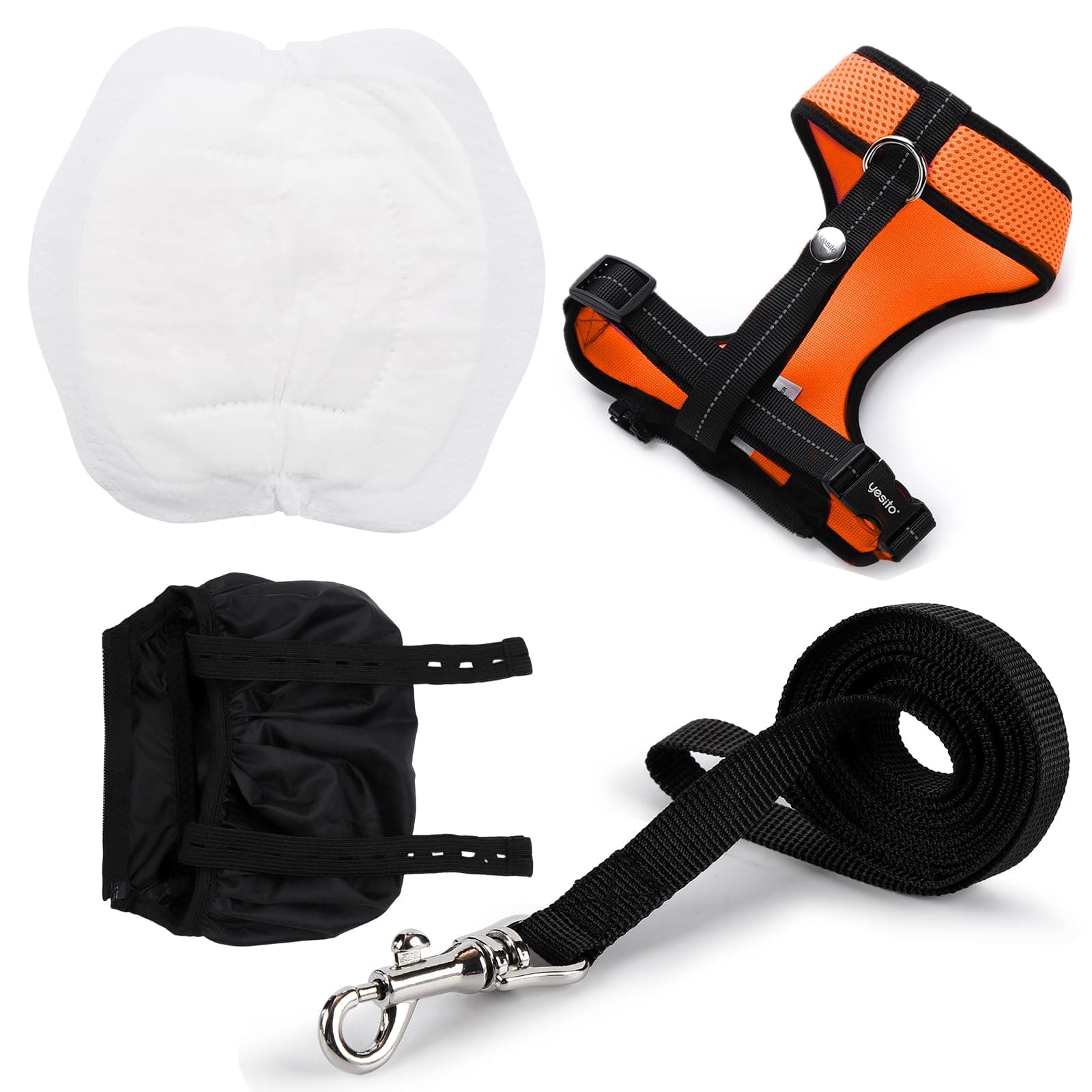 Adjustable Chicken Harness Diaper (5.4ft Leash) – Breathable & Washable Secure Training for Hens, Ducks & Chicks | Outdoor Walking & Discipline Solution