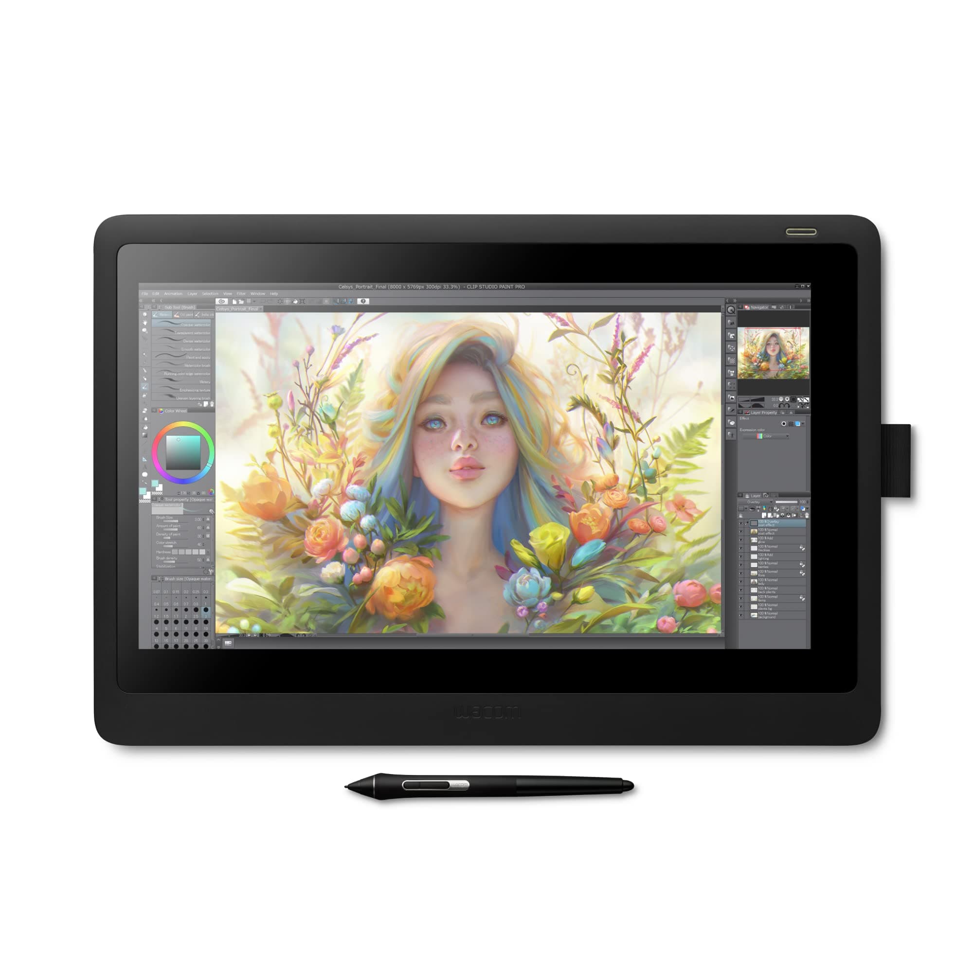 Wacom Cintiq 16, DTK1660 Interactive Display, Black
