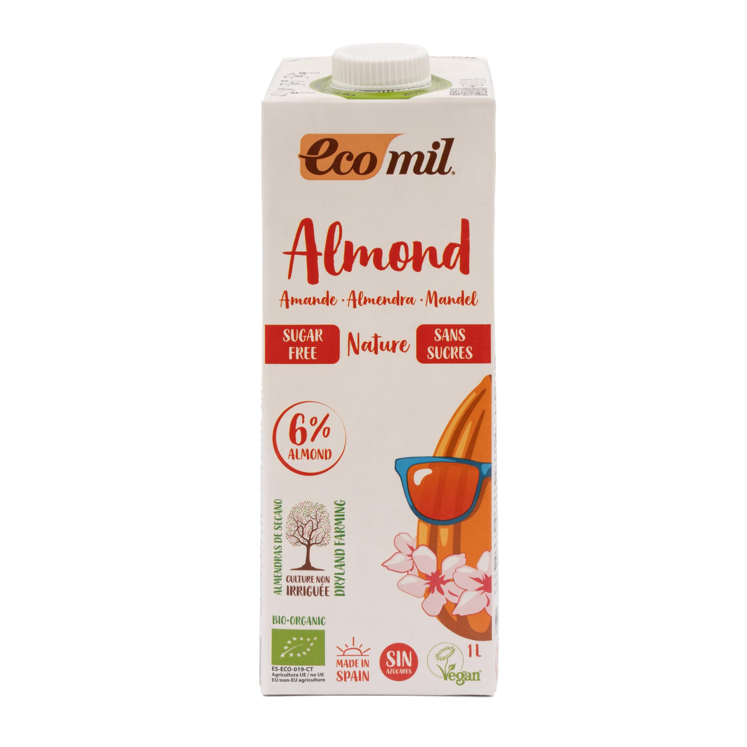 Organic Almond Drink Sugar Free 1Litre