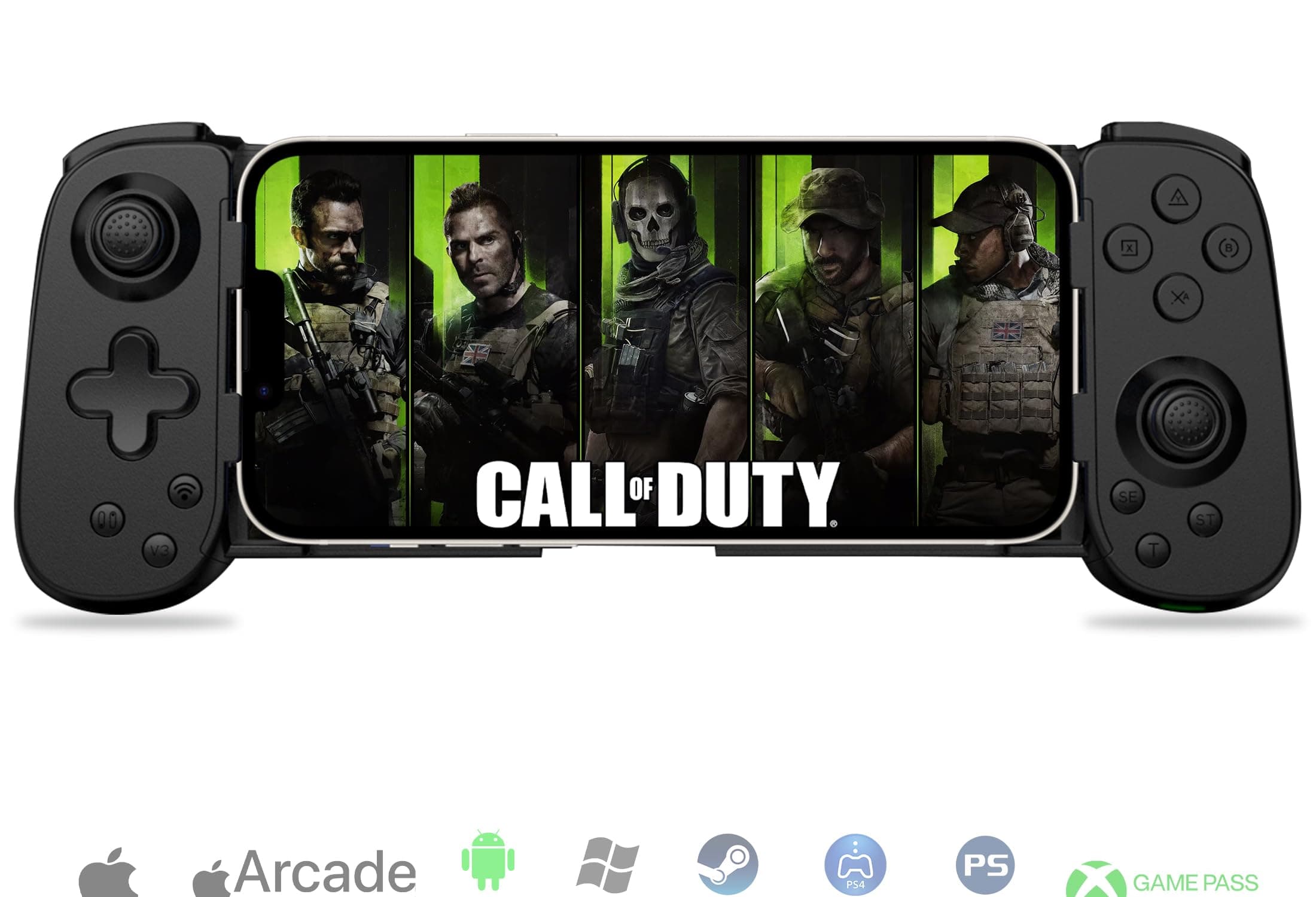 - Koiiko Phone Game Controller for iPhone 17/Android/PC/Switch, Play COD, Genshin, Diablo, Support Streaming on PS5/PS4/Xbox/PC Console, Cloud Gaming Wireless Gamepad Joystick, Turbo/6-Axis Gyro/Dual Motor