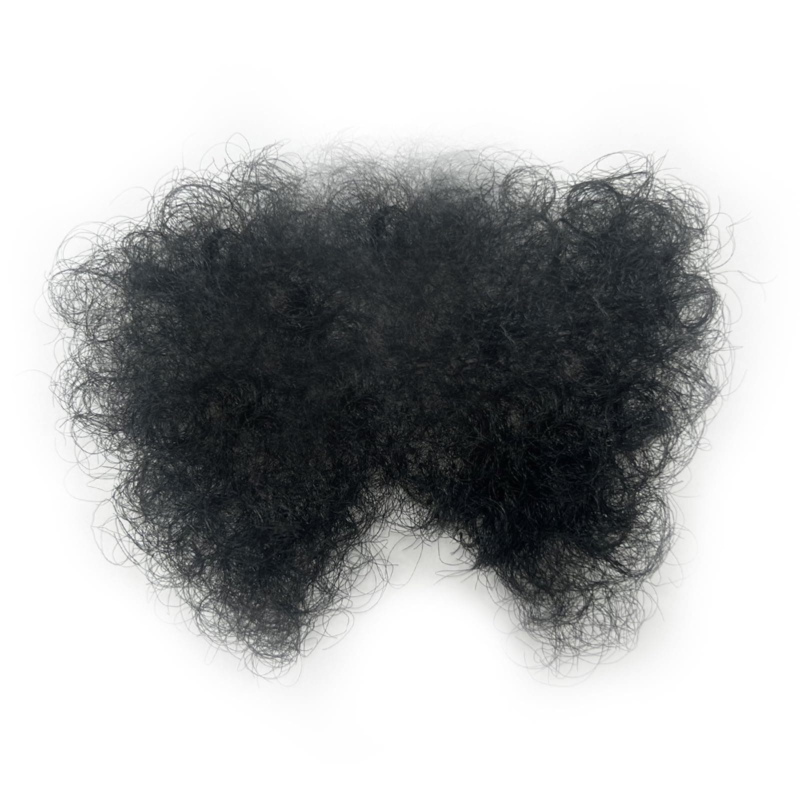 Fake Private Hair Invisible Realistic Bikini Body Hairs Fake Chest Hair Mustache Fake armpit hair 100% Handmade (Black)