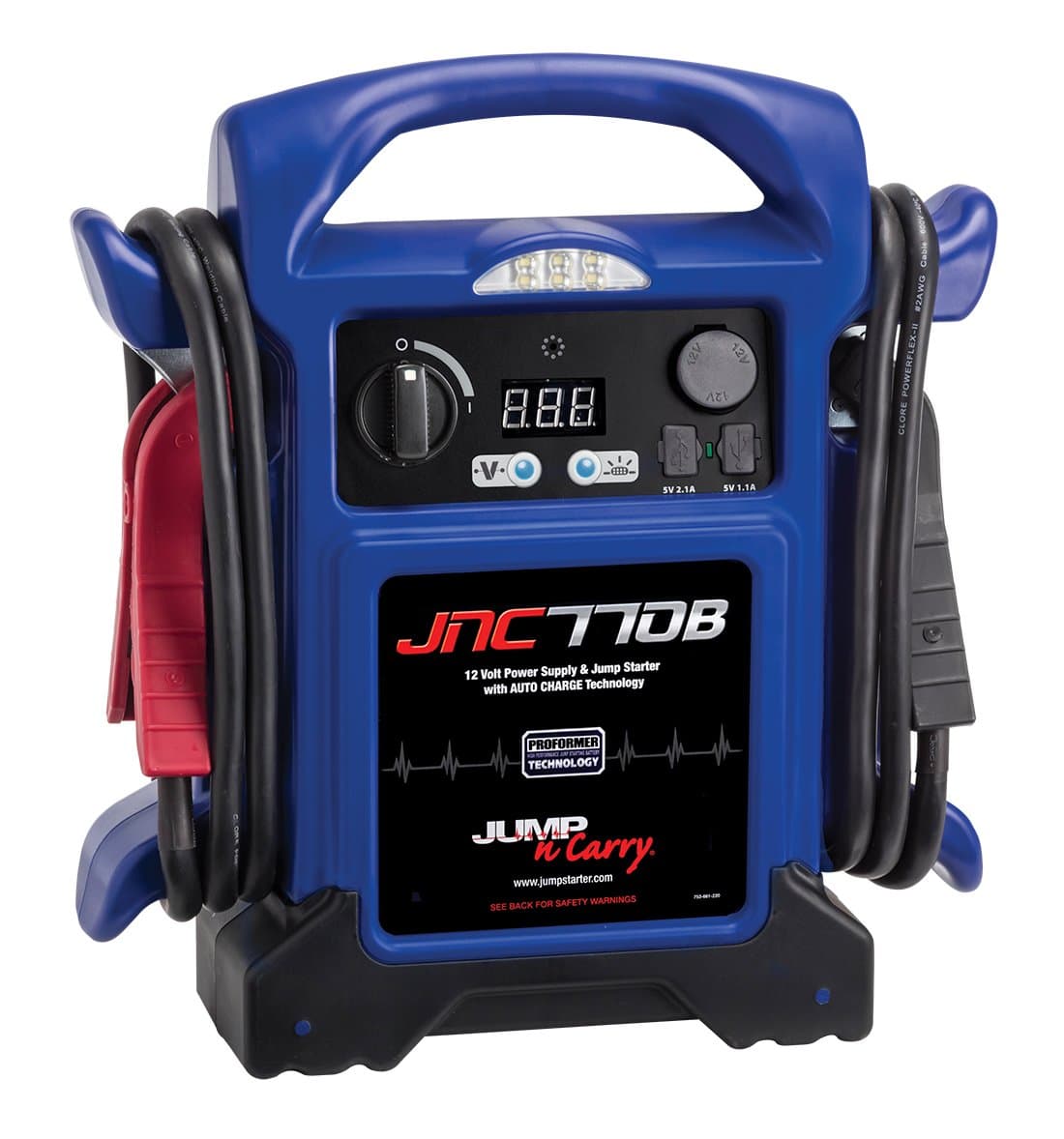 Clore Automotive JNC770B 1700 Peak Amp Premium 12-Volt Jump Starter - Blue