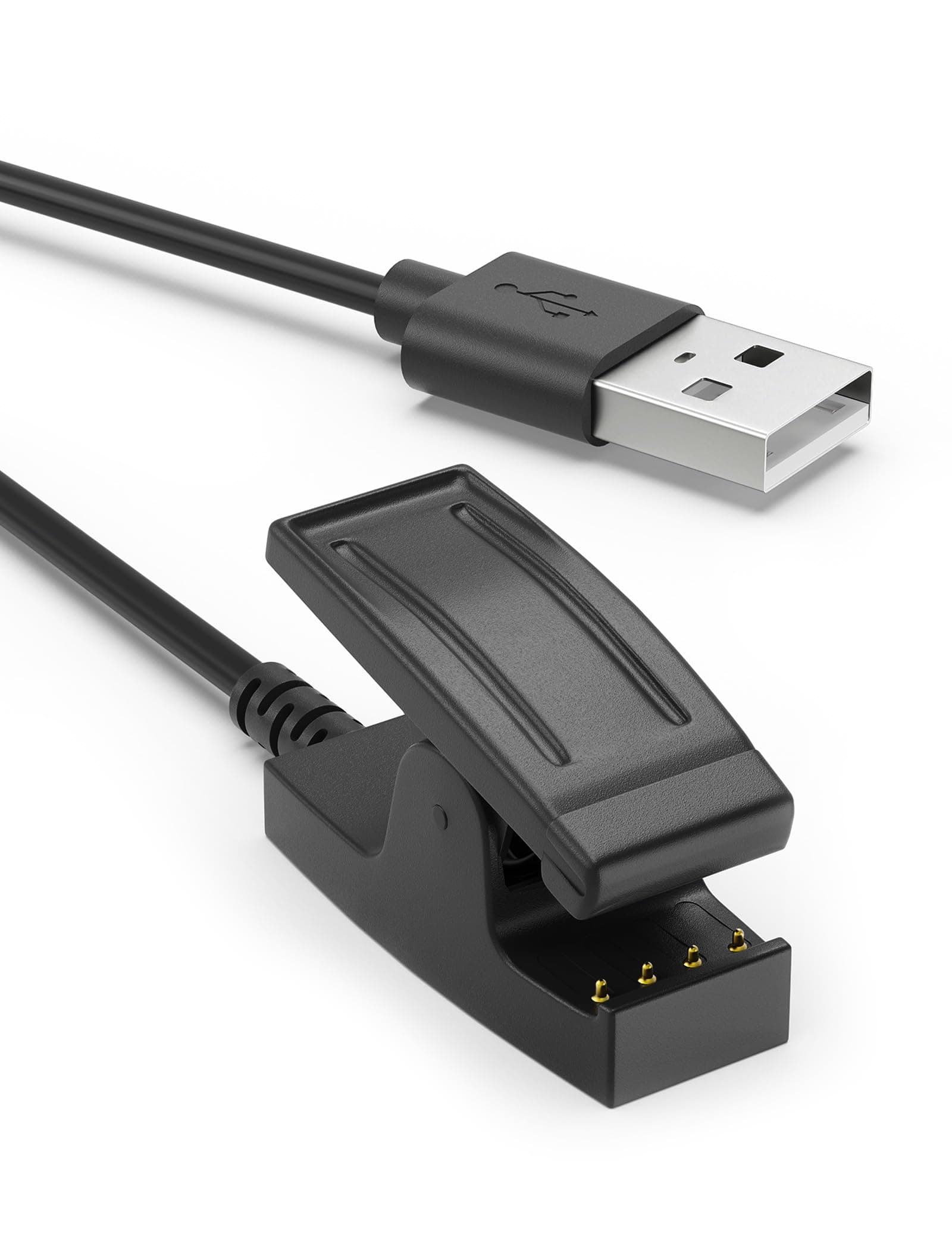 1 Pack 100cm Charger for Garmin Lily,Forerunner 35 235 230 630 645 Music 735xt,Approach S20 G10,Vivomove Hr Watch Charger Replacement Charging Clip Sync Data Cable