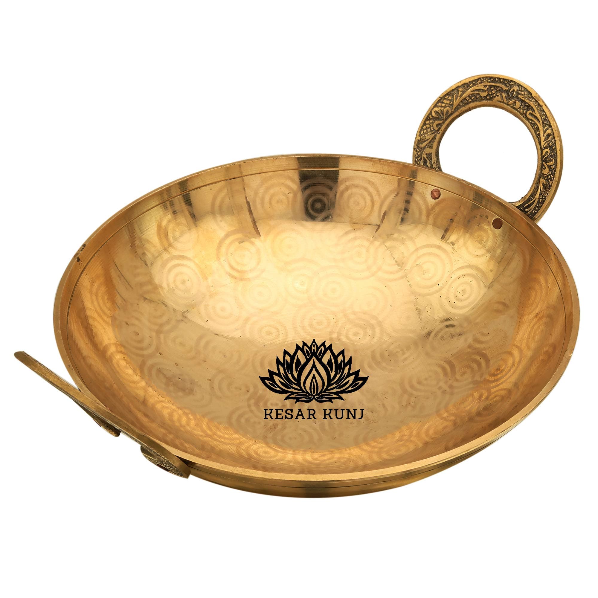 Brass Heavy Weight Frying pan Cookware, 1200 ml