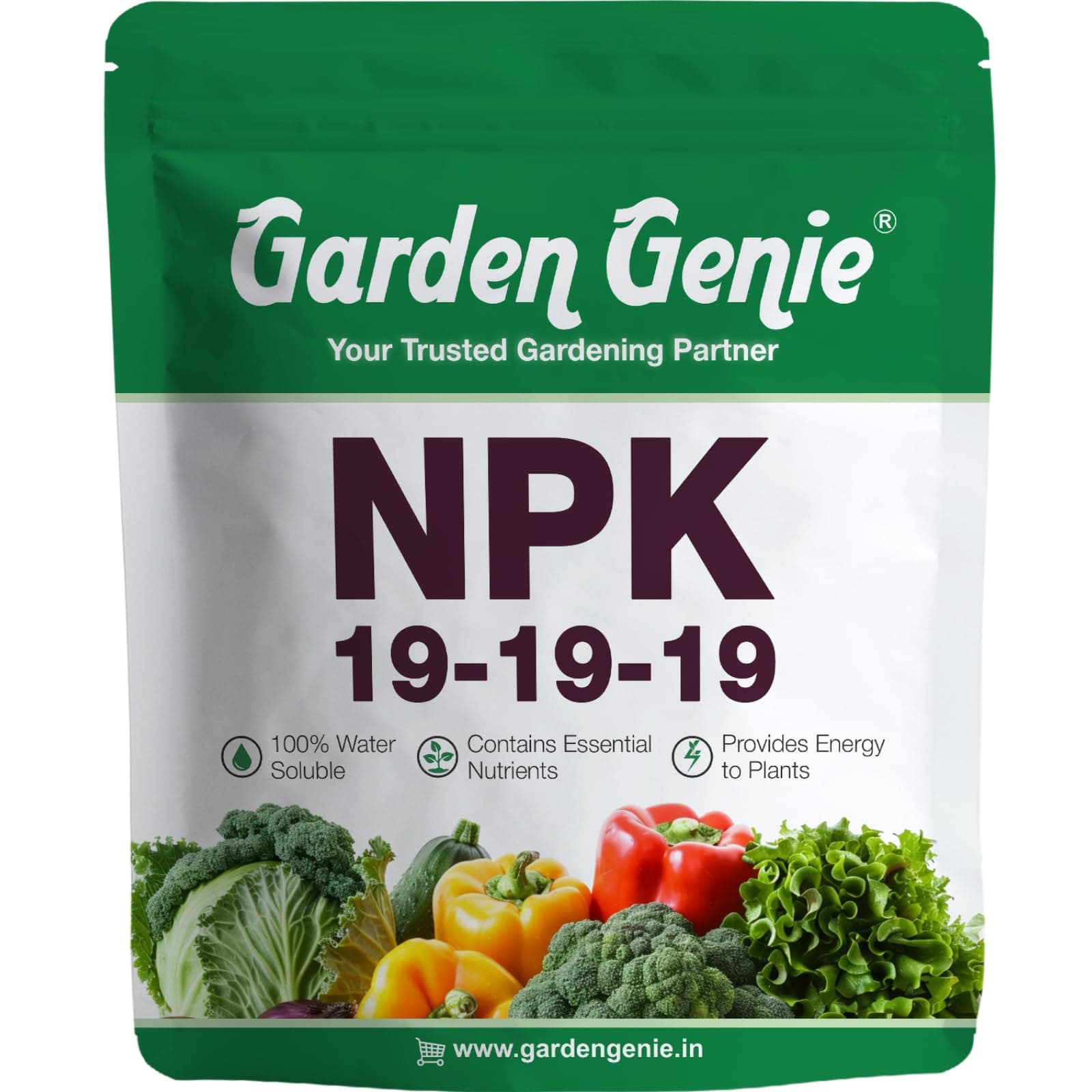 NPK 19 19 19 Fertilizer For Plants I 100% Water Soluble I Complete Plant Nutrition For Gardening, Growth Boost And Flowering, 800 Gm, Powder