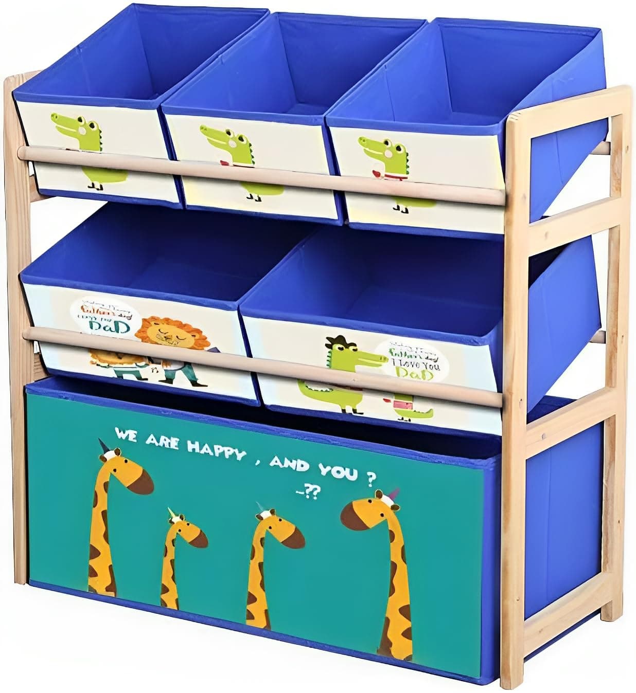 BJNONOG Toy Organizer Storage Box Kids Deluxe Multi Box,Toy Box and Storage (Giraffe)
