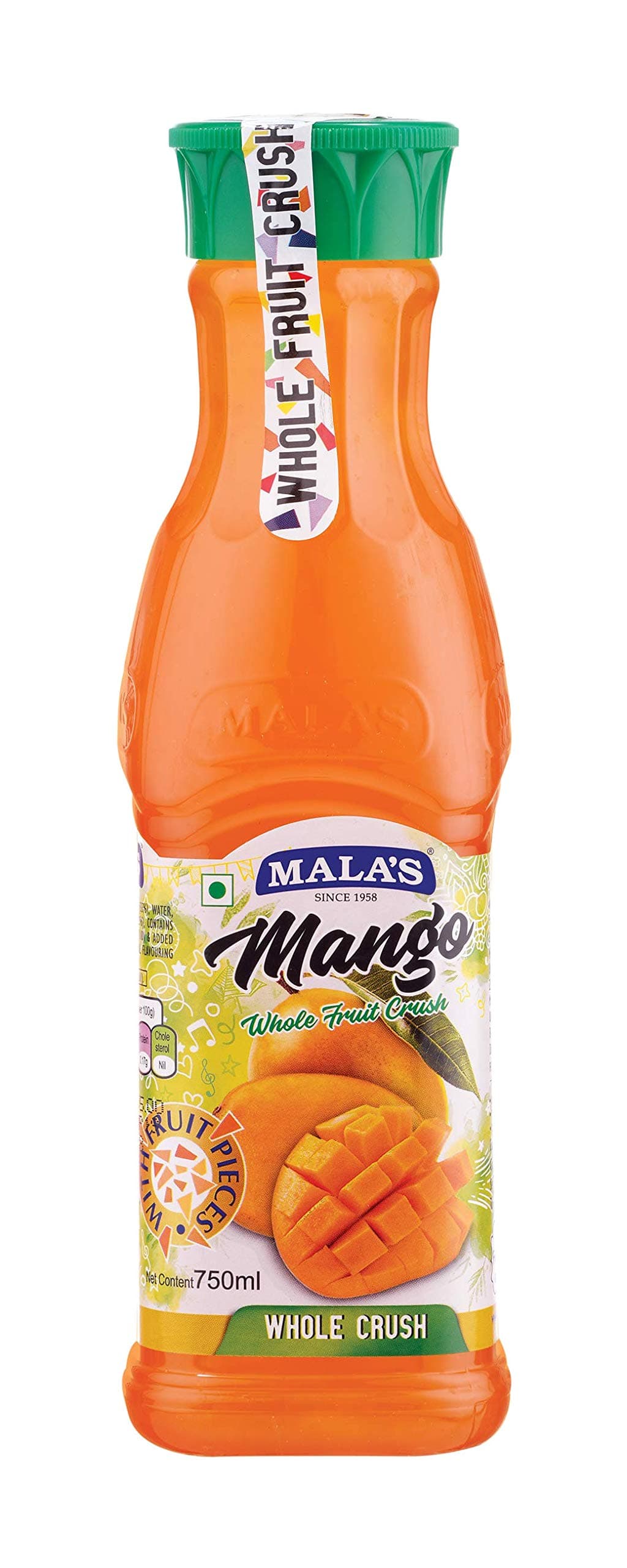 Mala's, Whole Crush , Mango, 750 millilitre