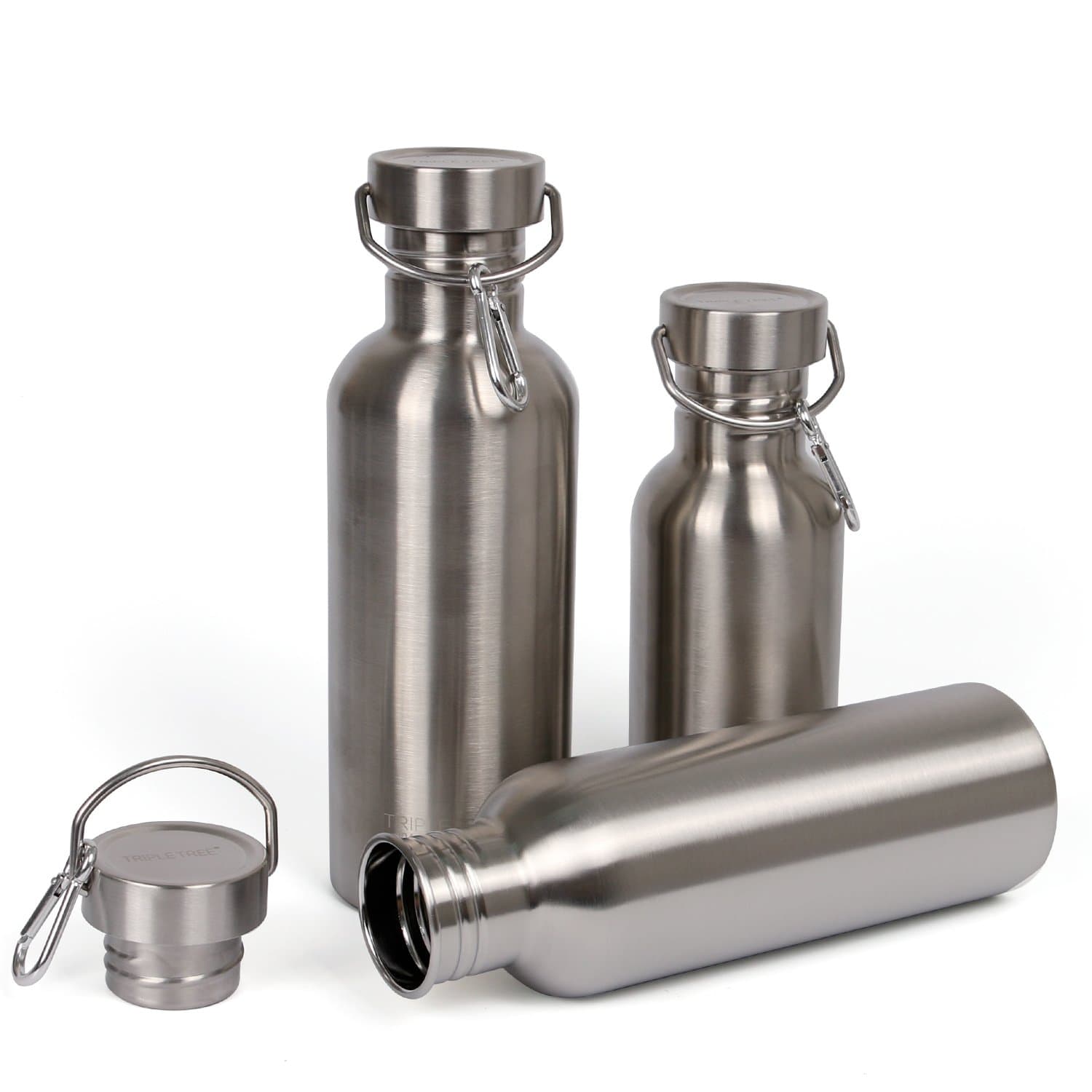Stainless Steel Water Bottle 500ml/750ml/1000ml Steel Water Bottle BPA Free for Outdoor Drinking, Running, Cycling, Hiking, Camping