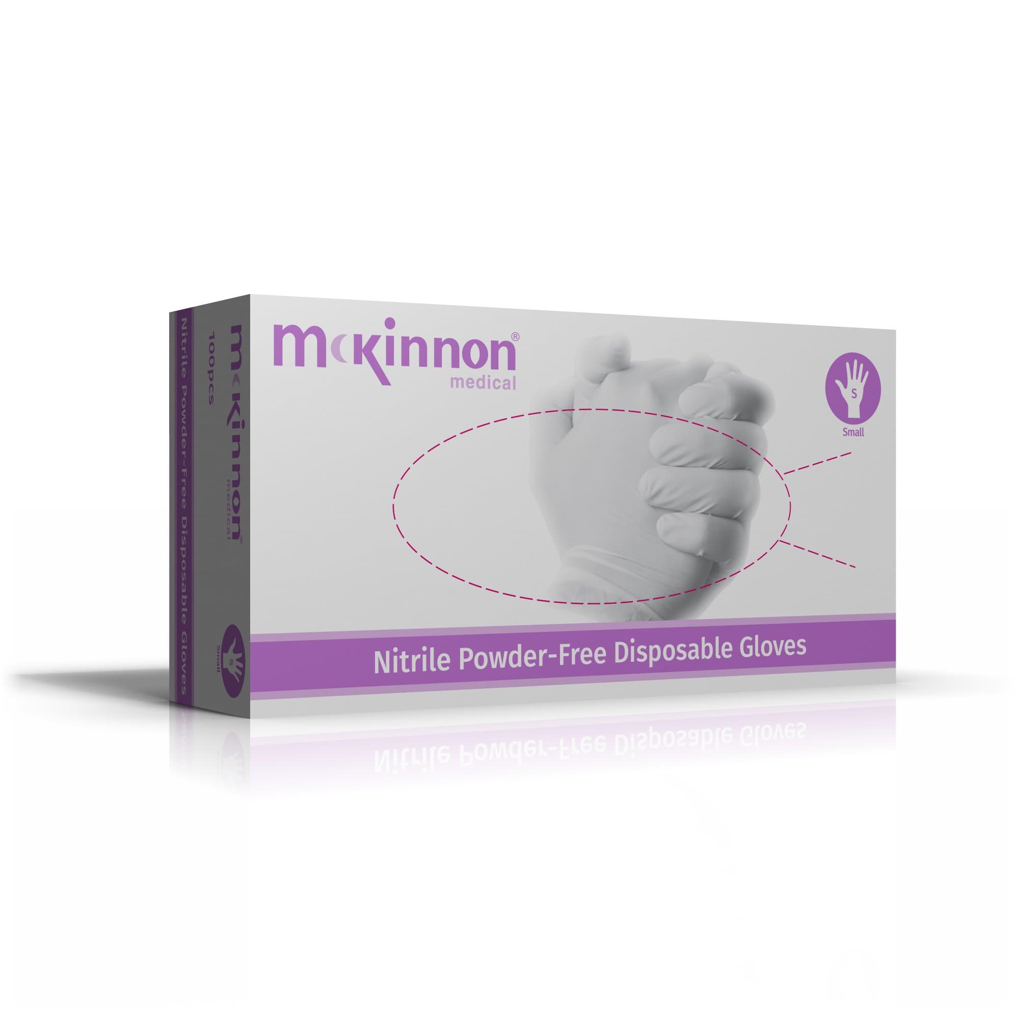 Mckinnon Medical Blue Nitrile Powder-Free Gloves AQL 1.5 (Large) Pack of 100