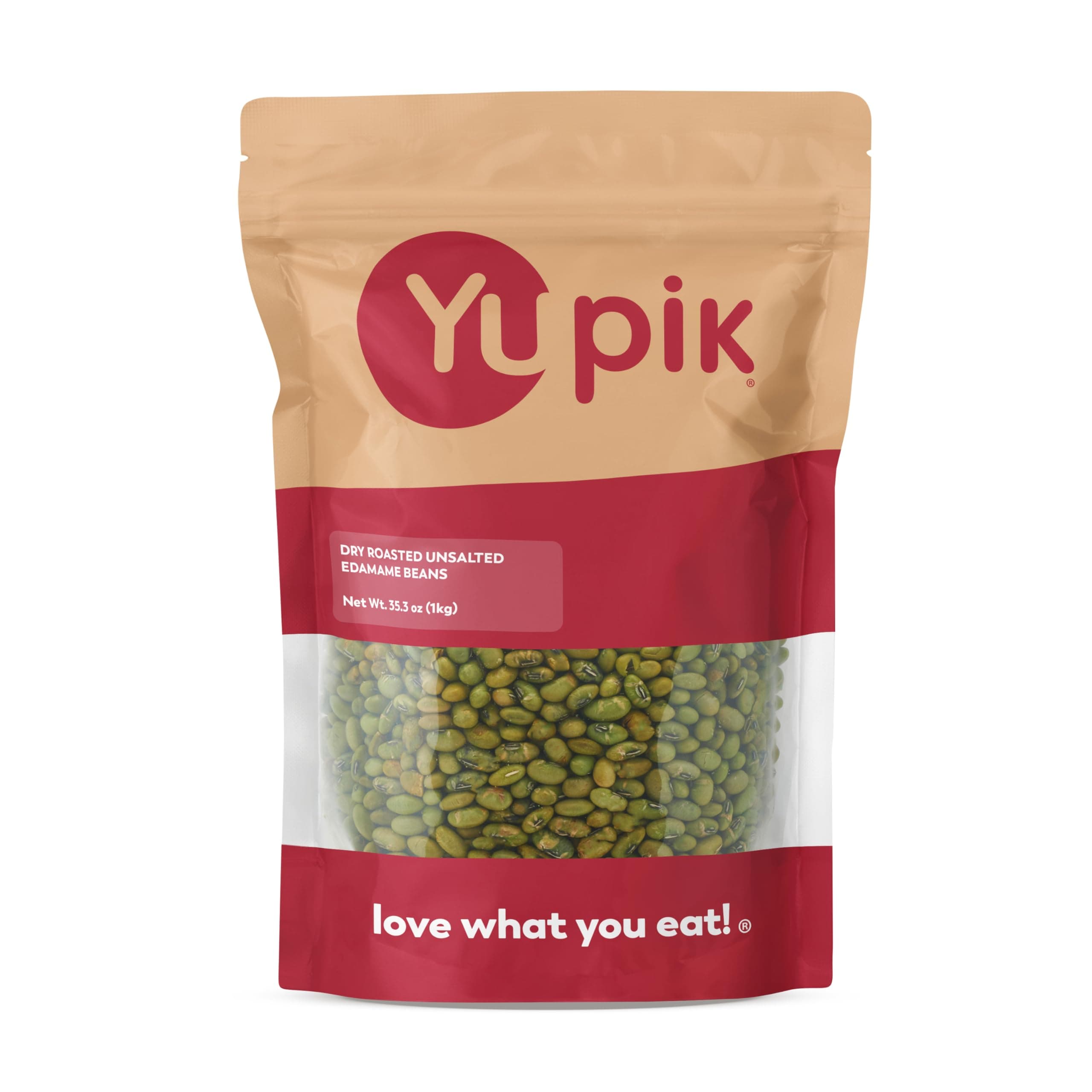 Yupik Edamame Salt Free Roasted Dried Beans, 2.2 Pound
