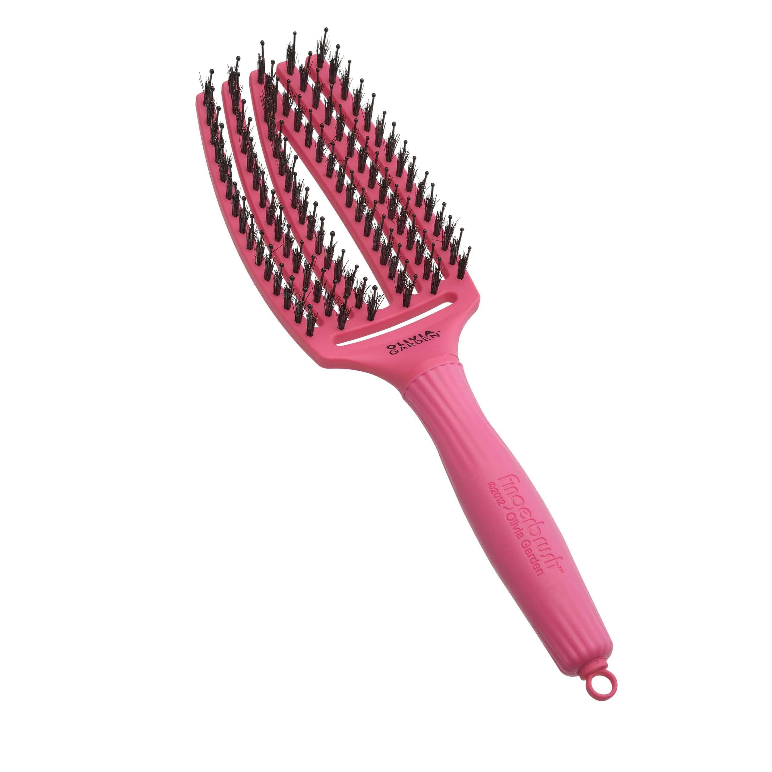 Fingerbrush Care Iconic Detangling Hairbrush with Boar & Nylon Bristles for Ultimate Shine & Smooth Styling