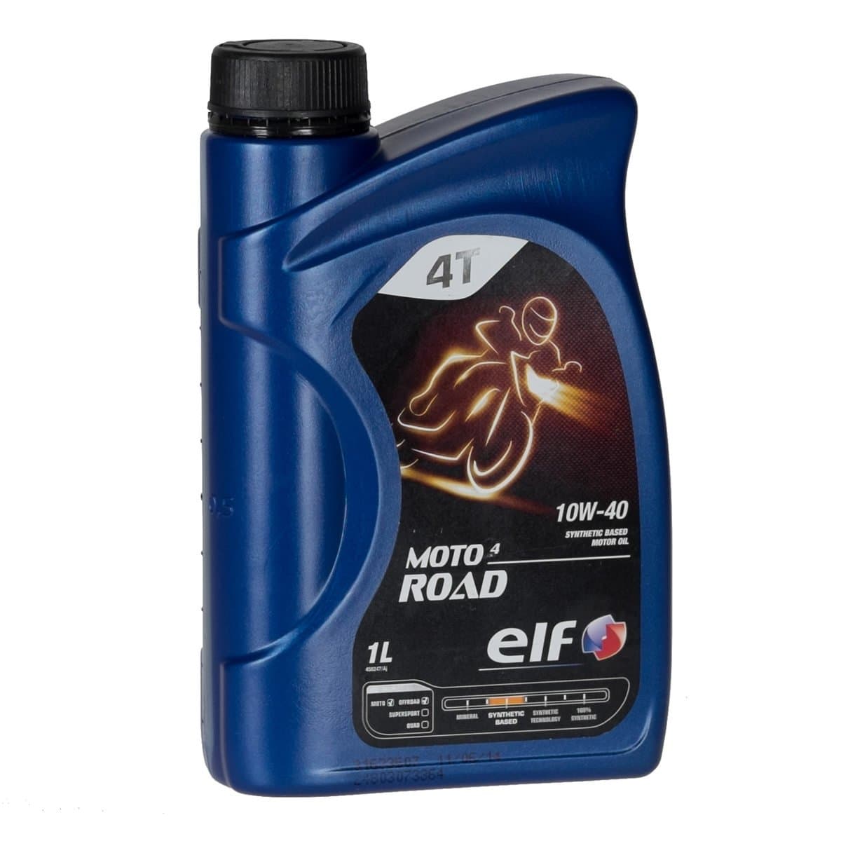 The Elf Company Moto 4 Road 10W-40 Motorcycle Engine Oil, 1 Liter