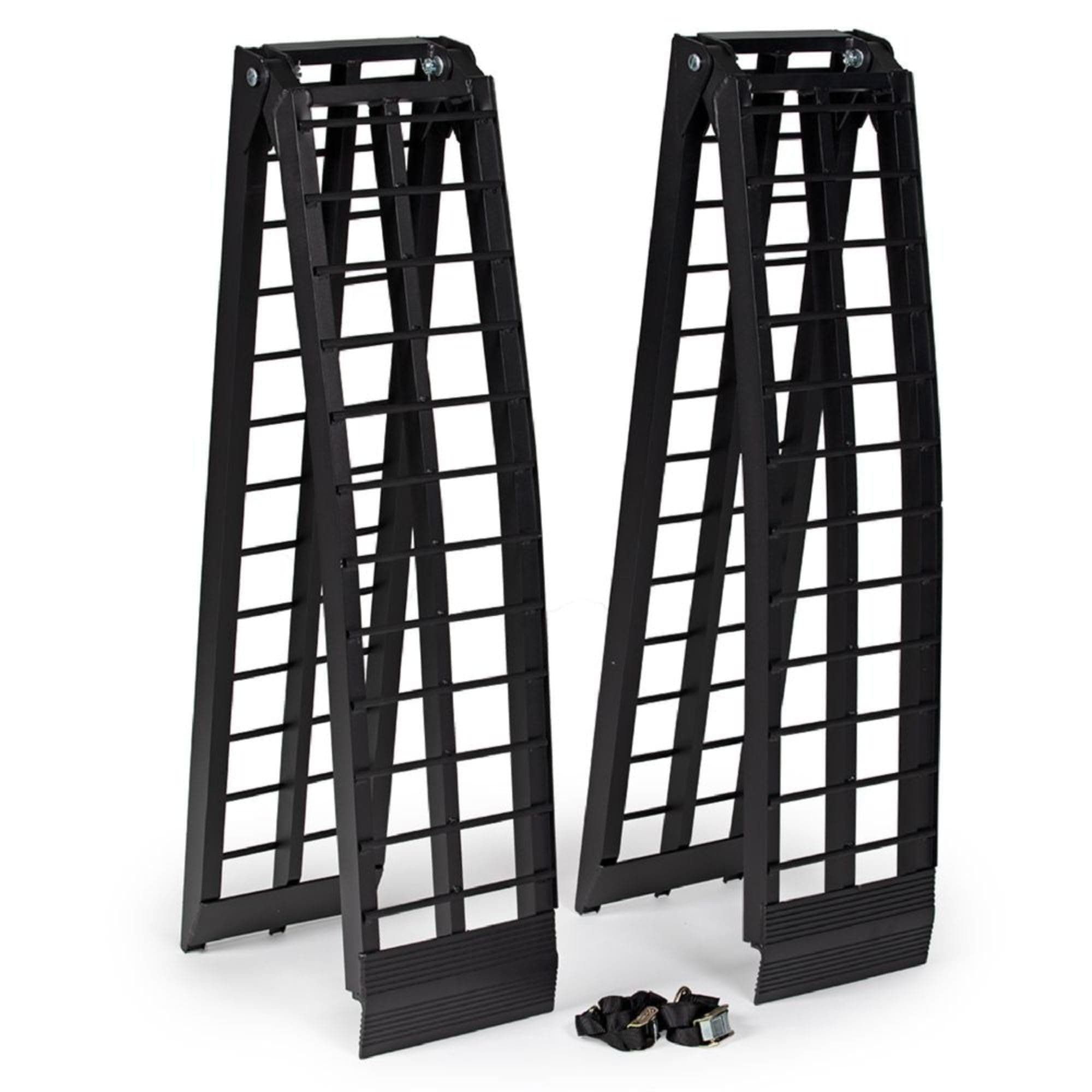 Titan Ramps 7'10" Portable ATV Ramps 1,200 lb. Capacity, Aluminum, Loading for Pickup Trucks Foldable, Lightweight with Serrated Crossbars
