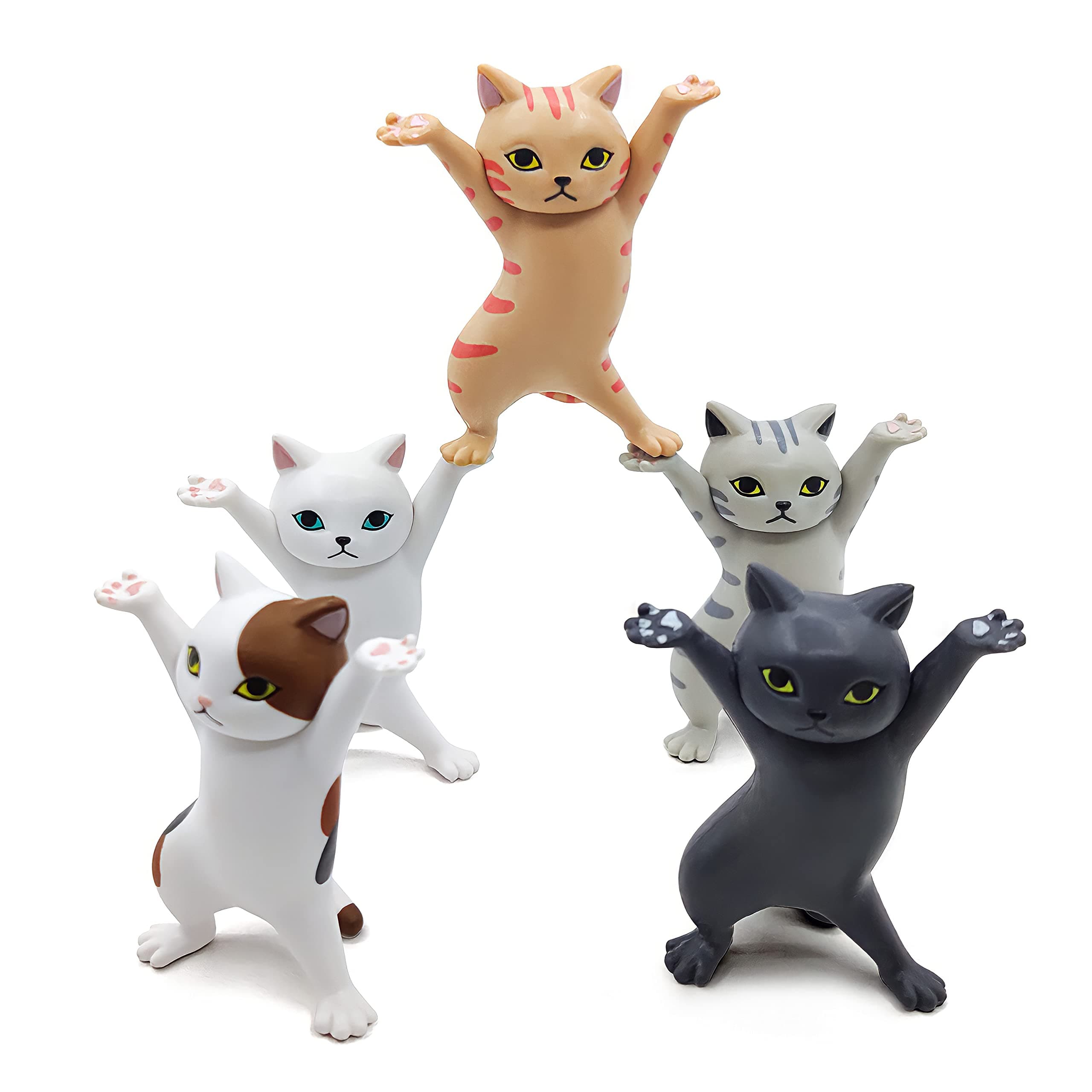 – Igone Dancing Cats Pen Holder,Cat Lover Gifts,Creative the Coffin Dancers for Desk or Home Decoration Ornaments Small Item Storage Cute Working Cats 5PCS