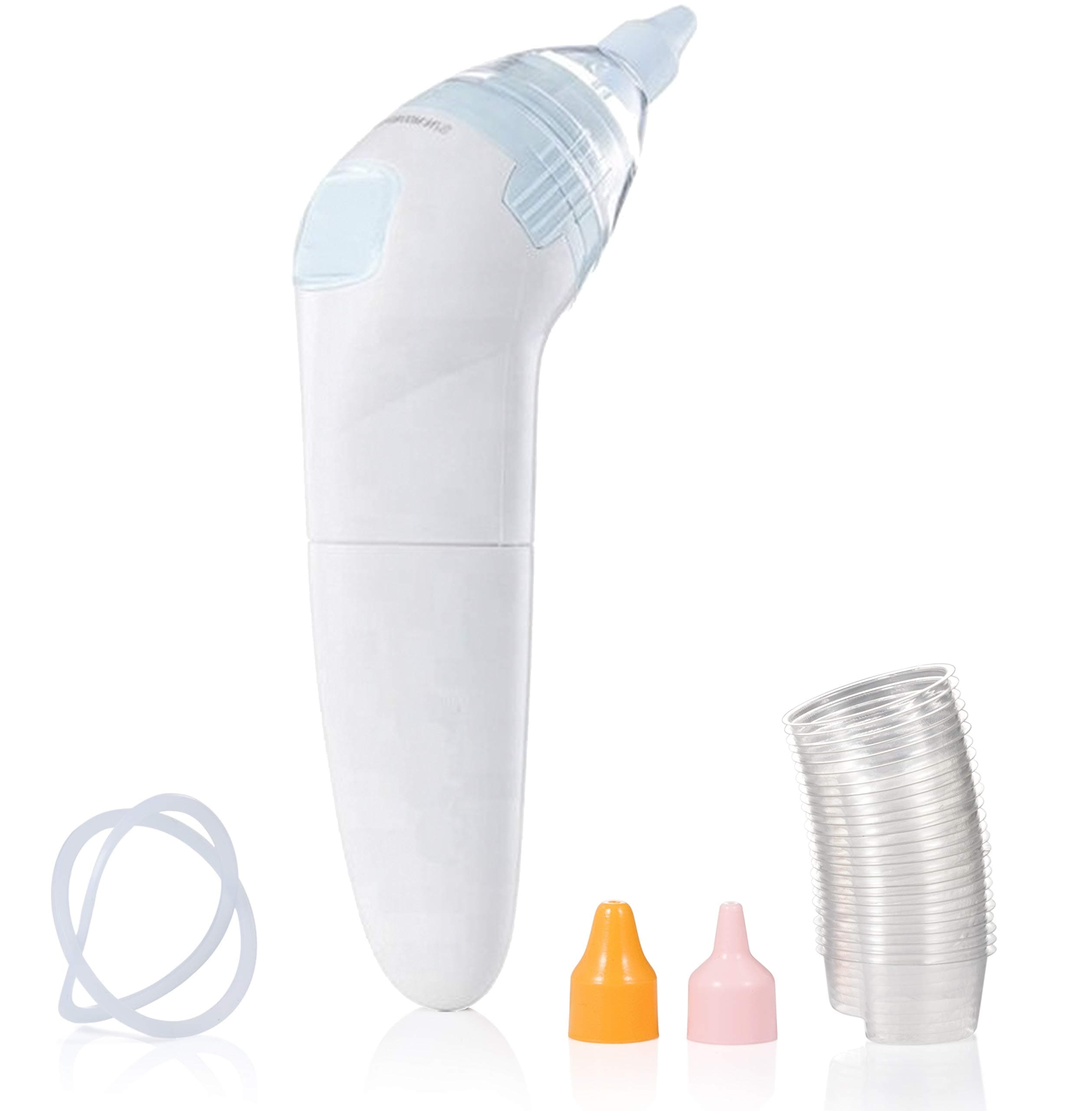 Electric Baby Nasal Aspirator - Snot Sucker Oral Mouth Suction Machine - Nose Mucus Boogies Vacuum Cleaner for Newborn Infant Toddlers and Kids