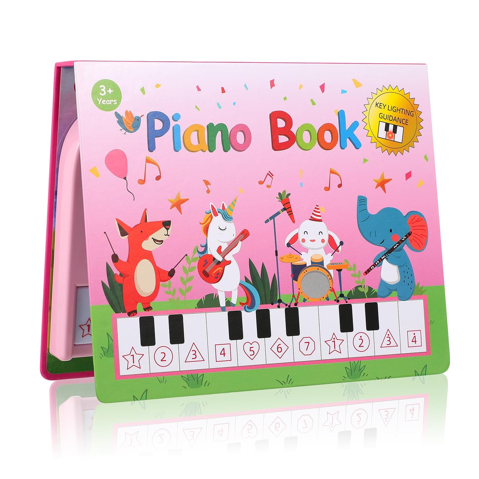 Toys for 3 Year Old Girls Gifts - Piano Book Educational Toddler Musical Toys for Kids Ages 3 4 5 6 7 8 Years Old Learning Birthday Stocking Stuffers Fillers for 2-4 3-4 3-5 3-6 5-8