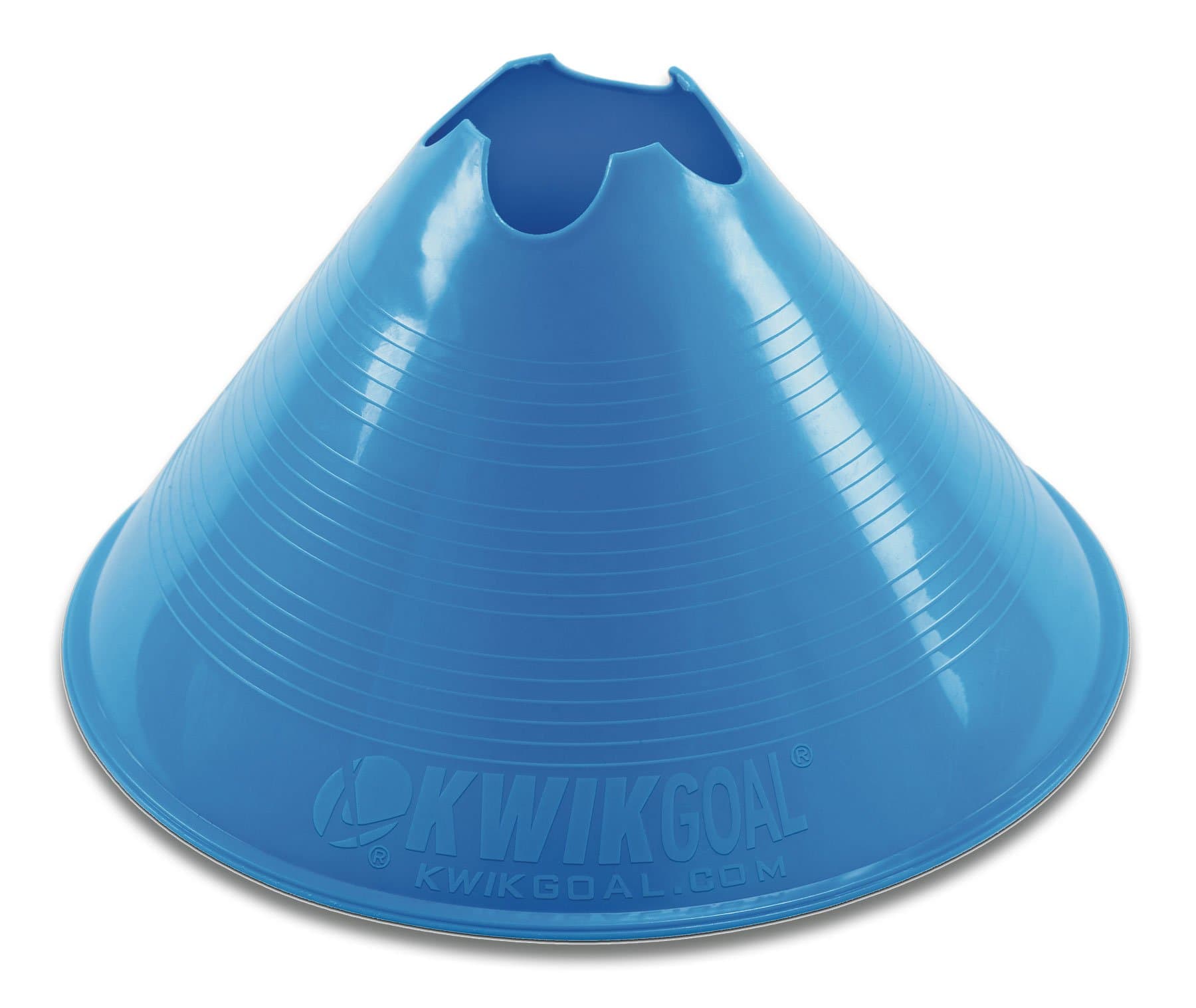 Kwik Goal Jumbo Disc Cones (Blue, Pack of 12)