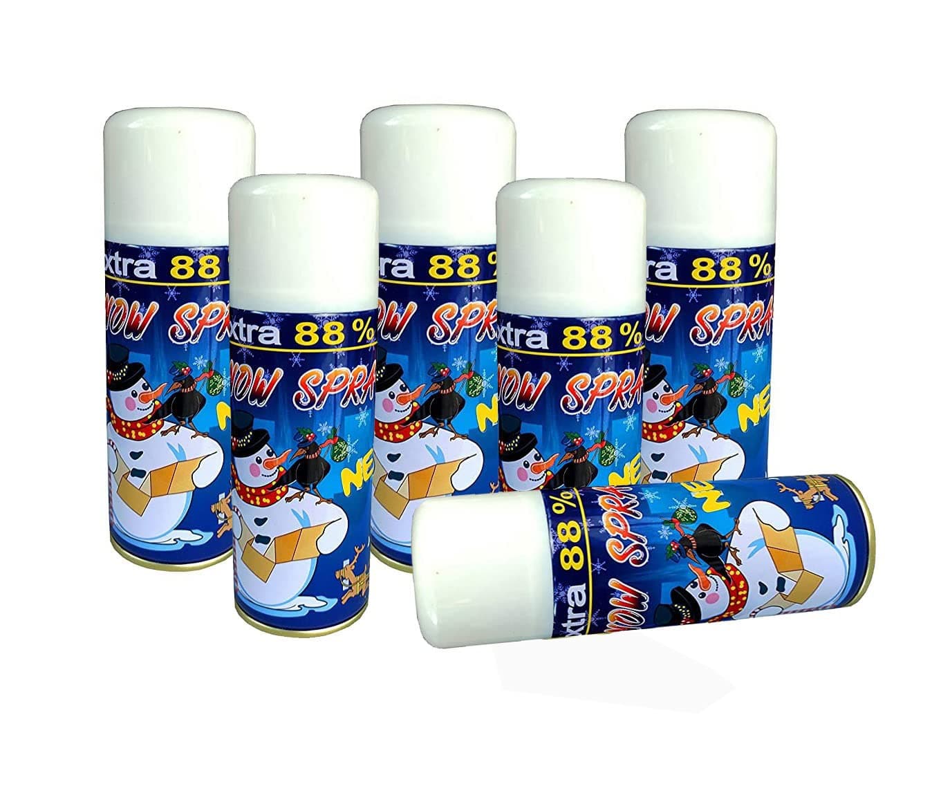 Snow Spray Party Celebration & Decoration (White) - (Pack of 6)