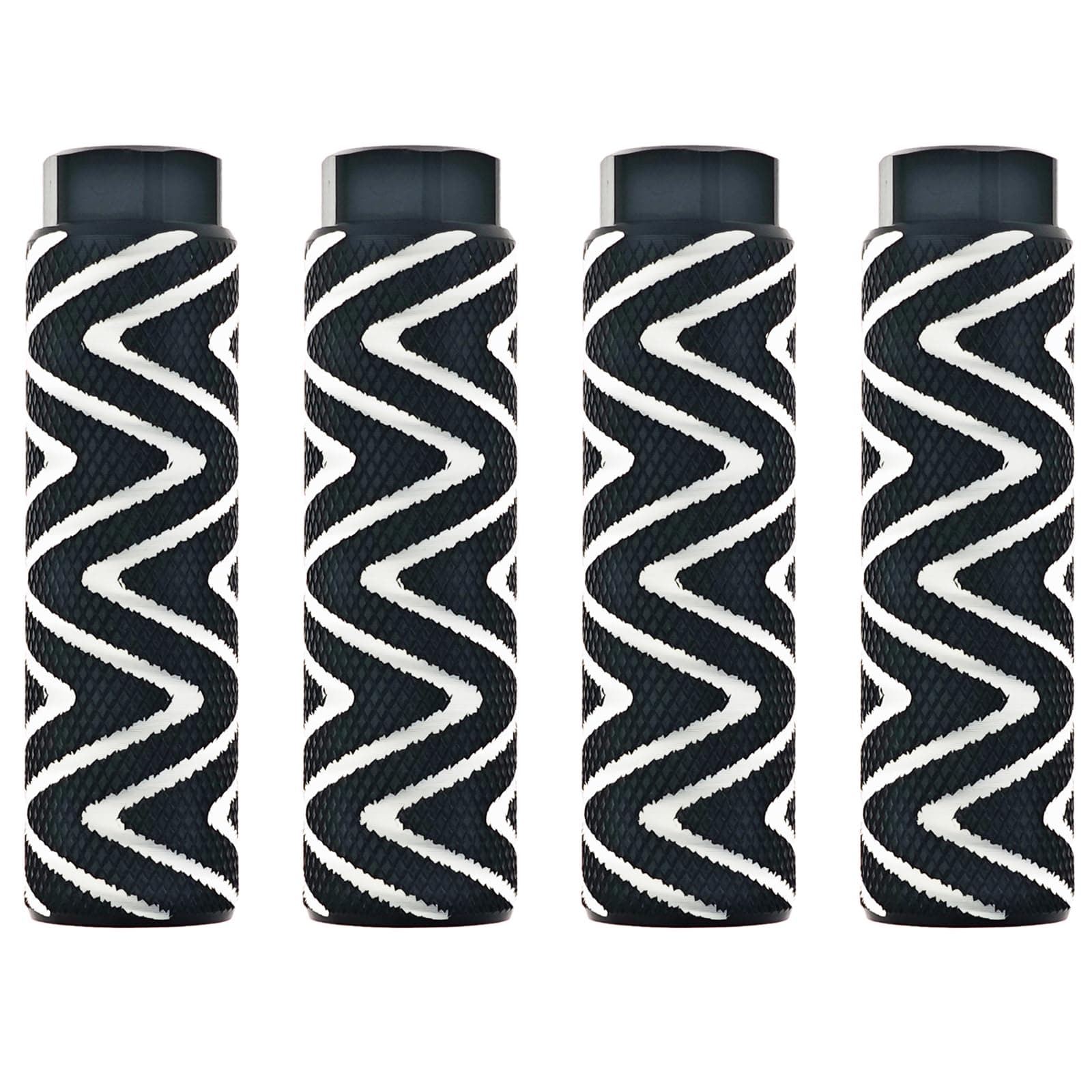 4 Pack Aluminum Alloy Bike Pegs Foot Pedals Backseats Stands Fit 3/8 inch Axles