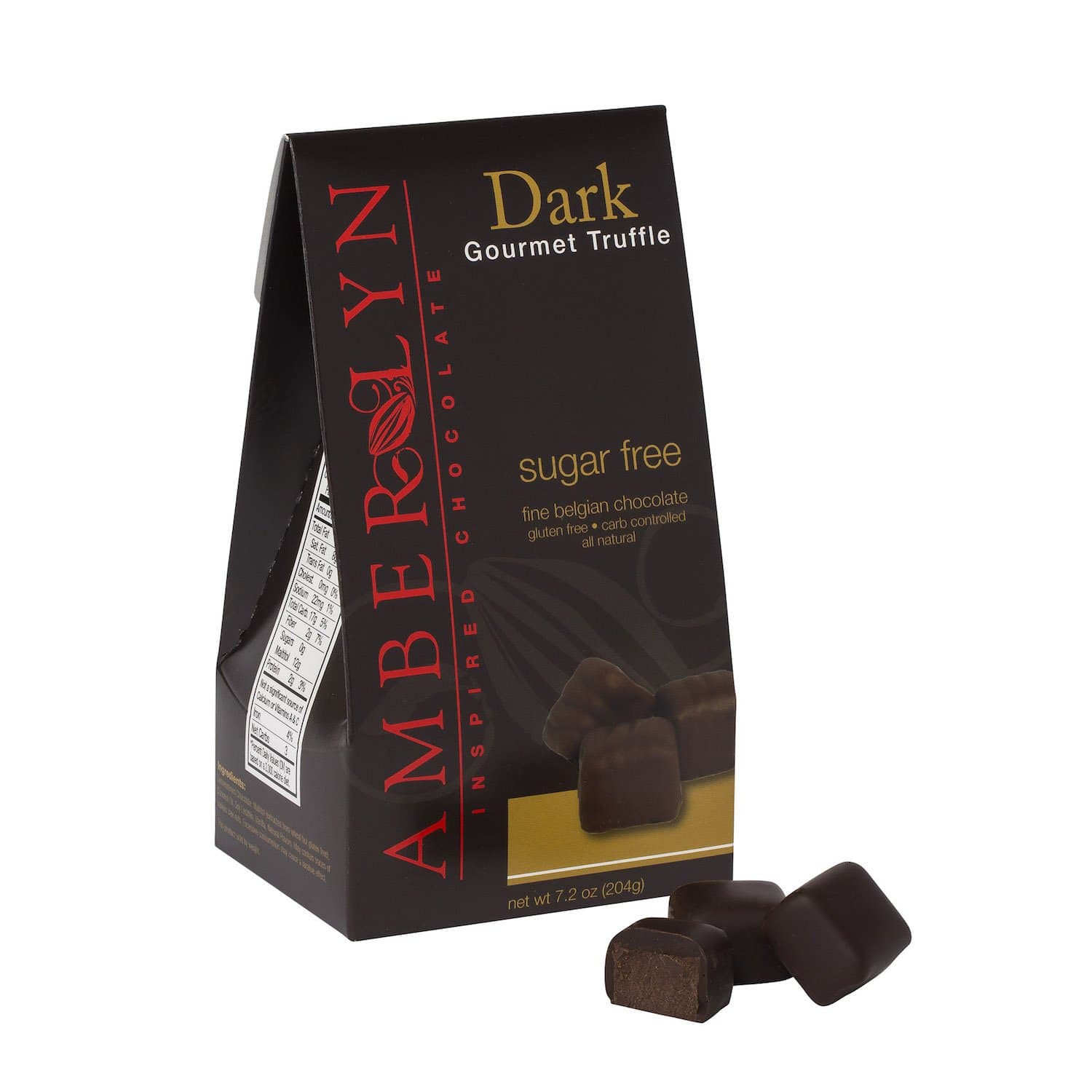 Dark Chocolate Orange Gourmet Truffles - Sugar Free (7.2 oz bag)